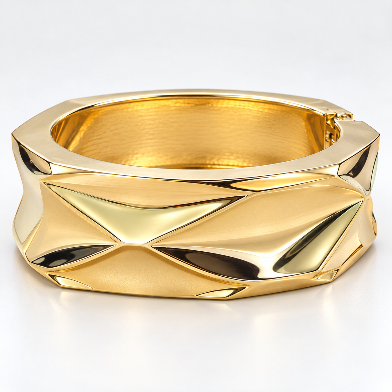 Aurelia Sculpted Gold Bangle