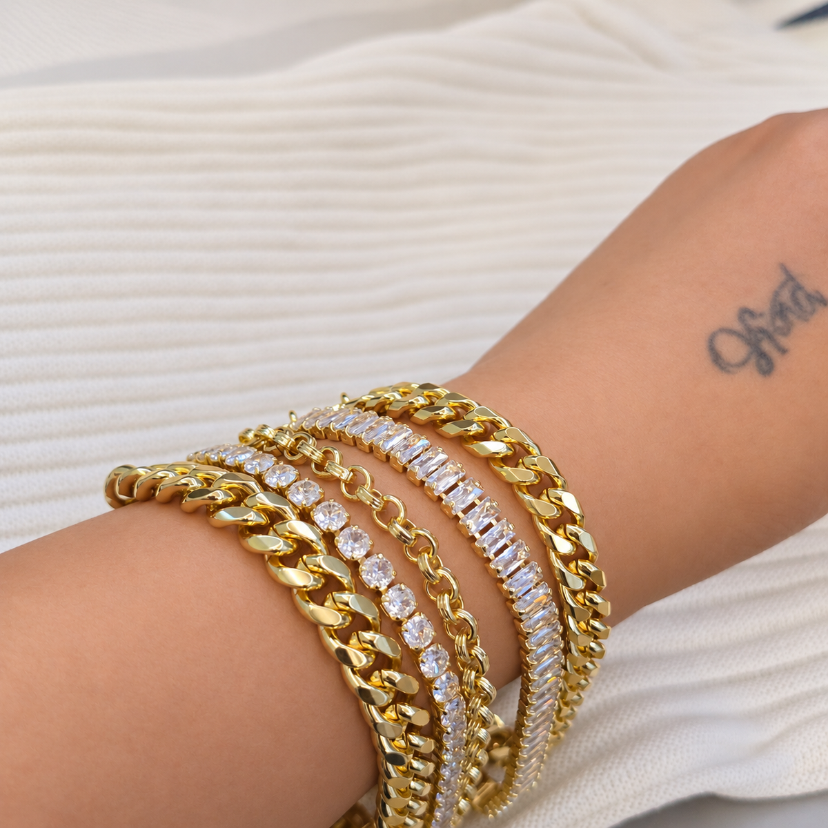 Luxe Gold Multi-Layer Stack Bracelet