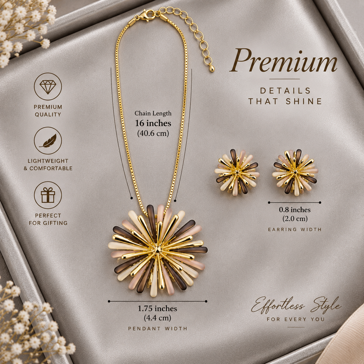 Bloom Necklace & Earring Set