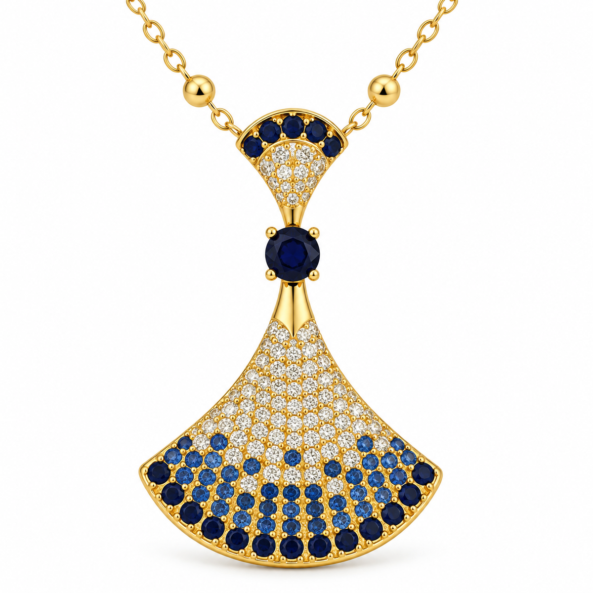 Blue Sapphire Fan Set