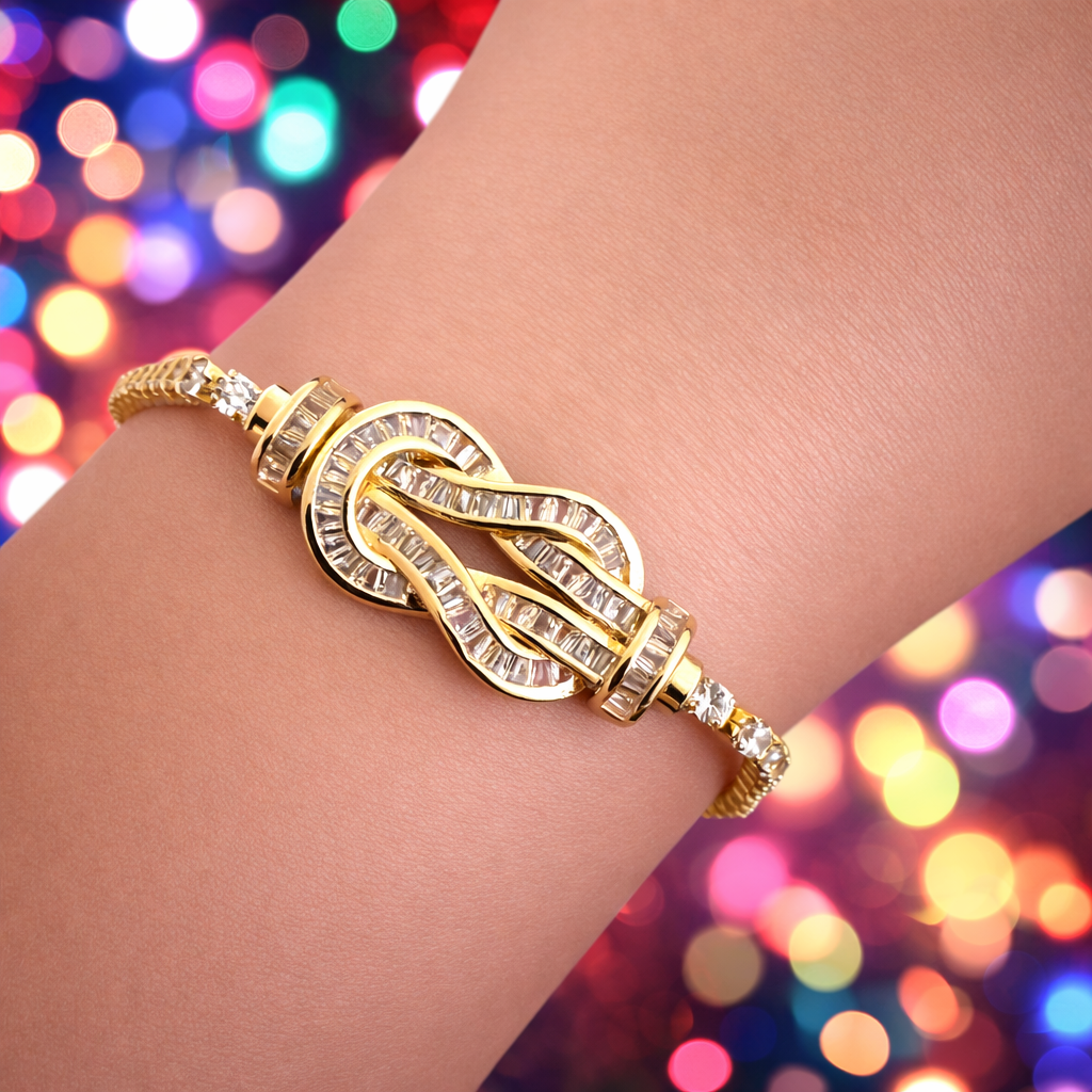 Infinity Baguette Tennis Bracelet