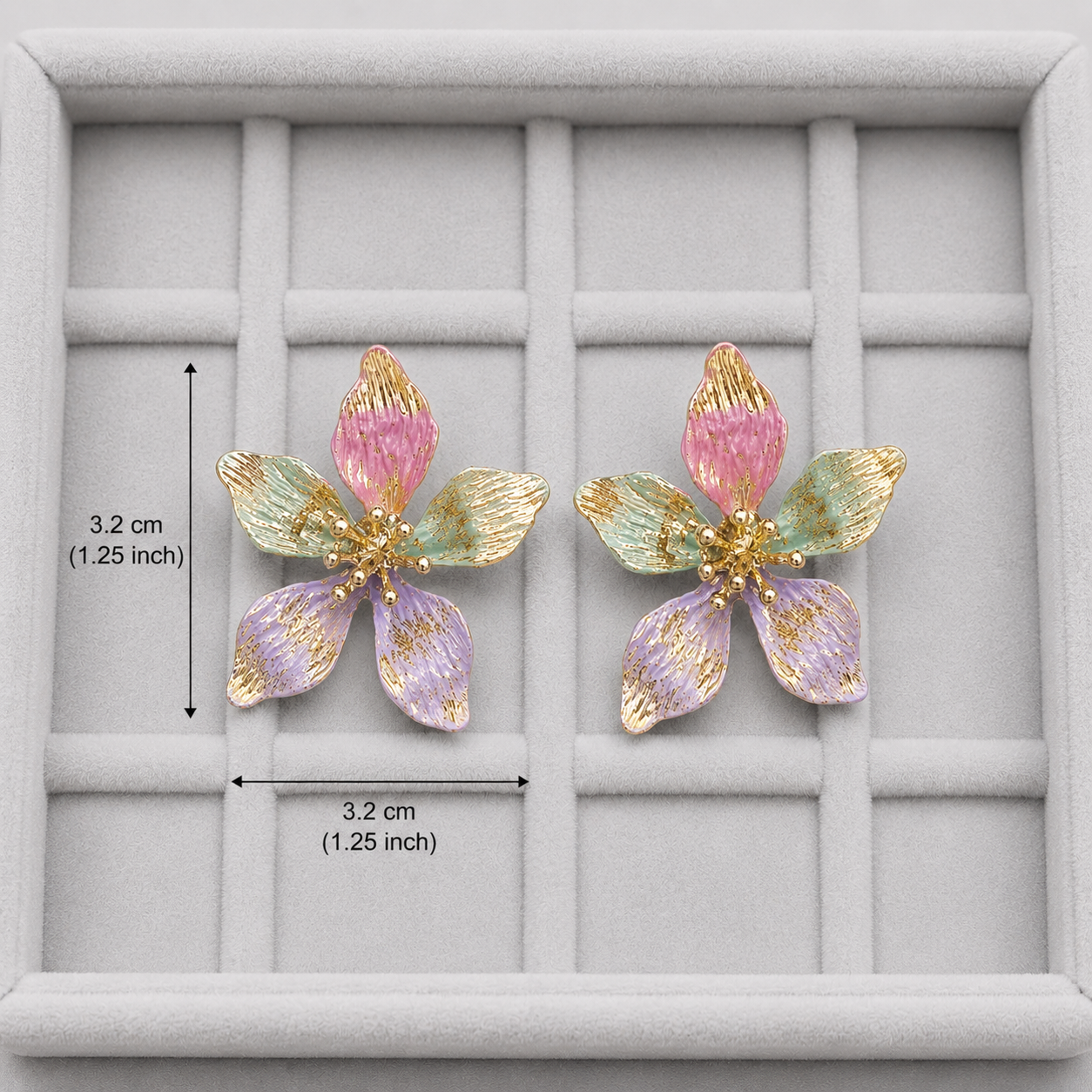 Pastel Bloom Floral studs