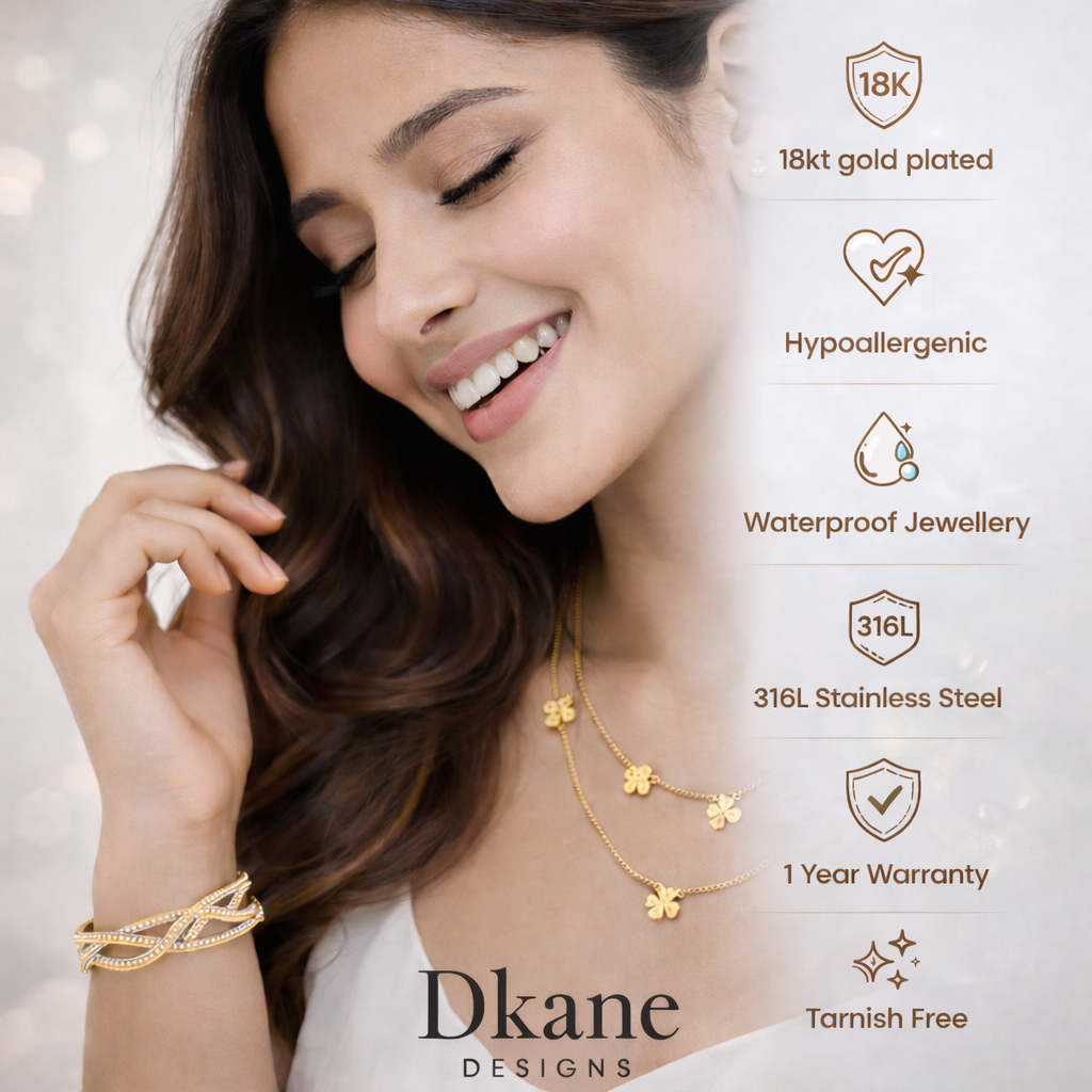 Golden Wave Sculptural Hoop Studs