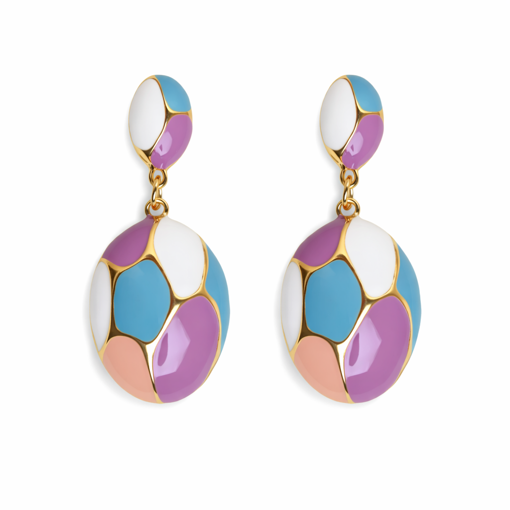 Multi Color Pastel Earrings