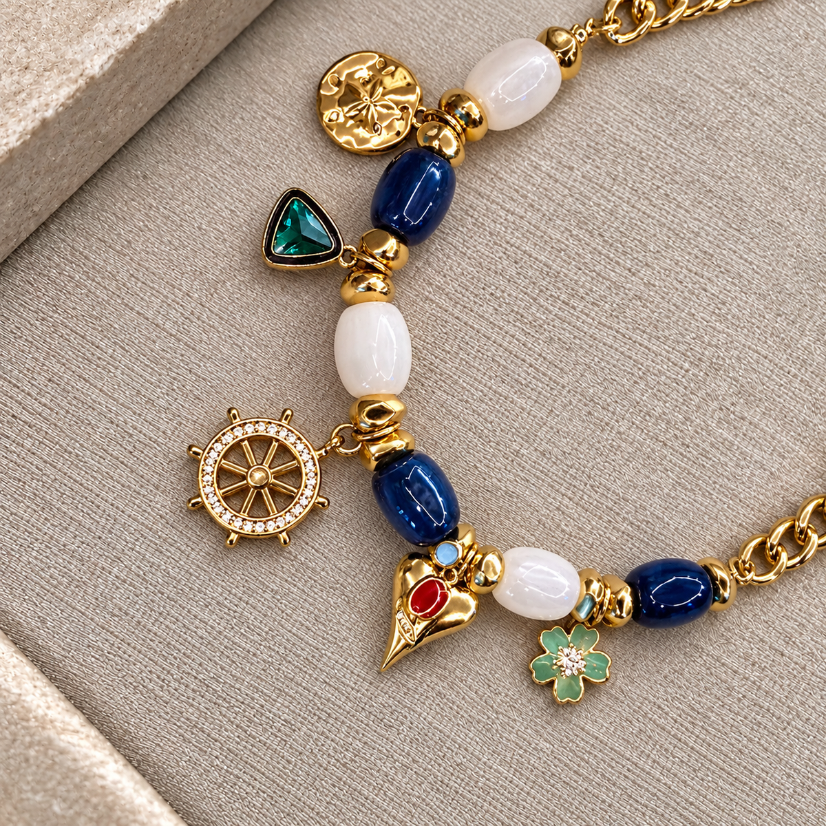 Blue & White Beach Necklace