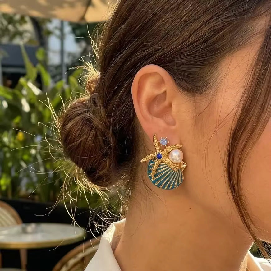 Starfish Stud Earrings