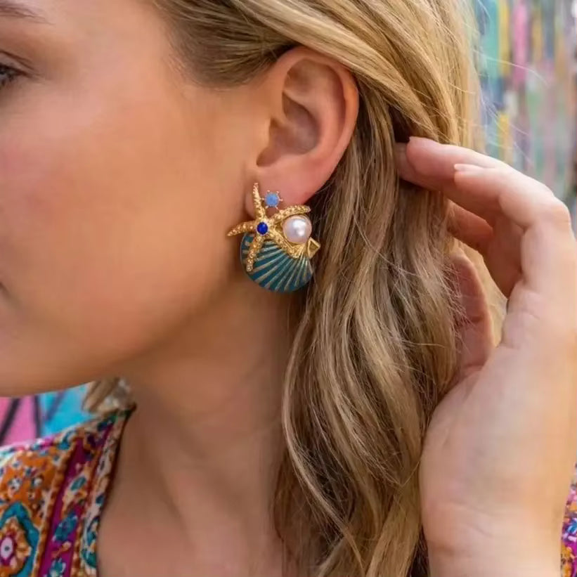 Starfish Stud Earrings