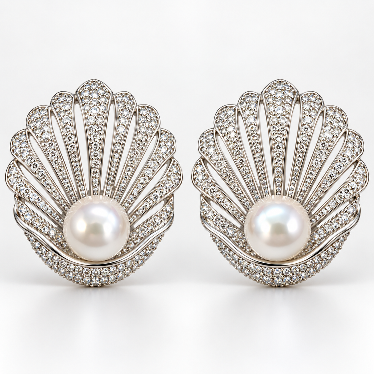 Pearl Shell Glam Earrings