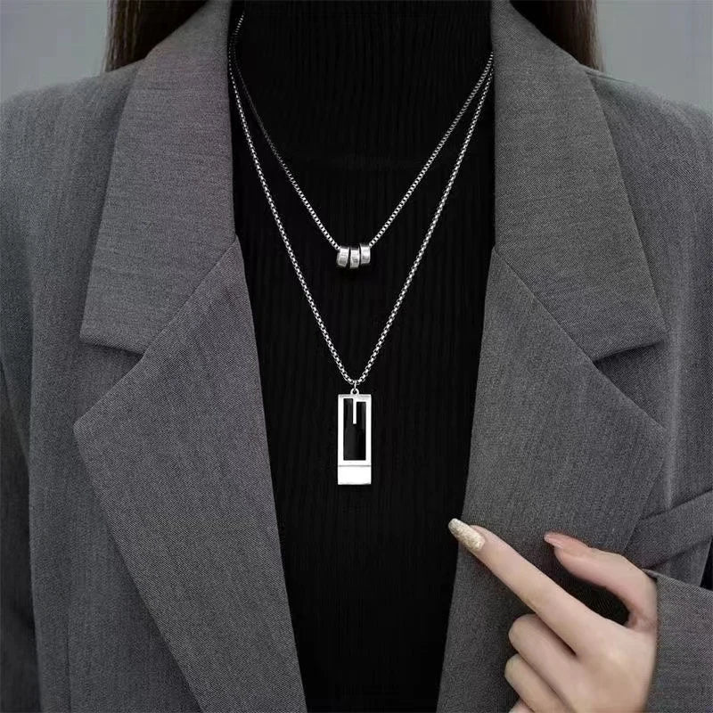 Double Chain Silver