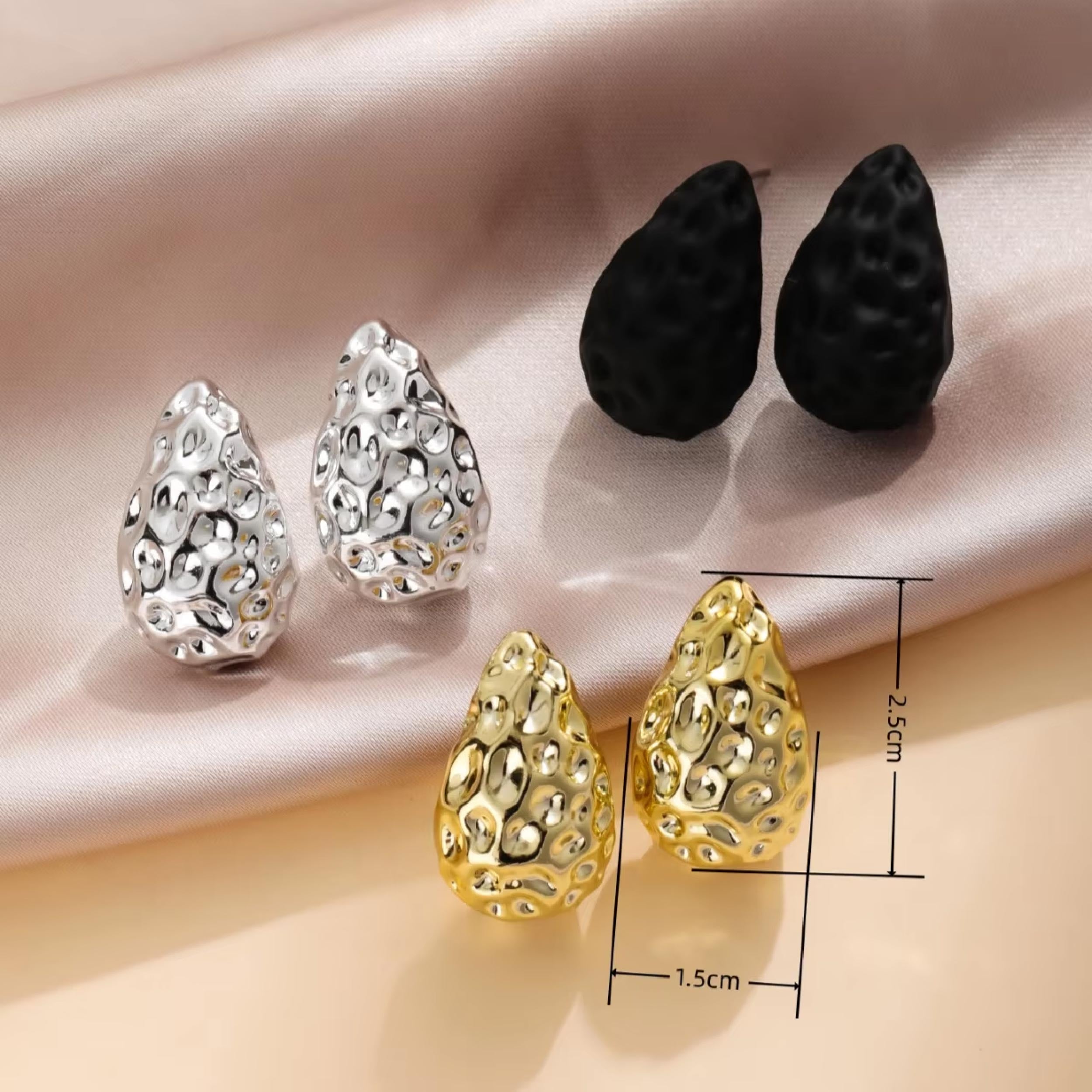 Cosmic Pebble Earrings