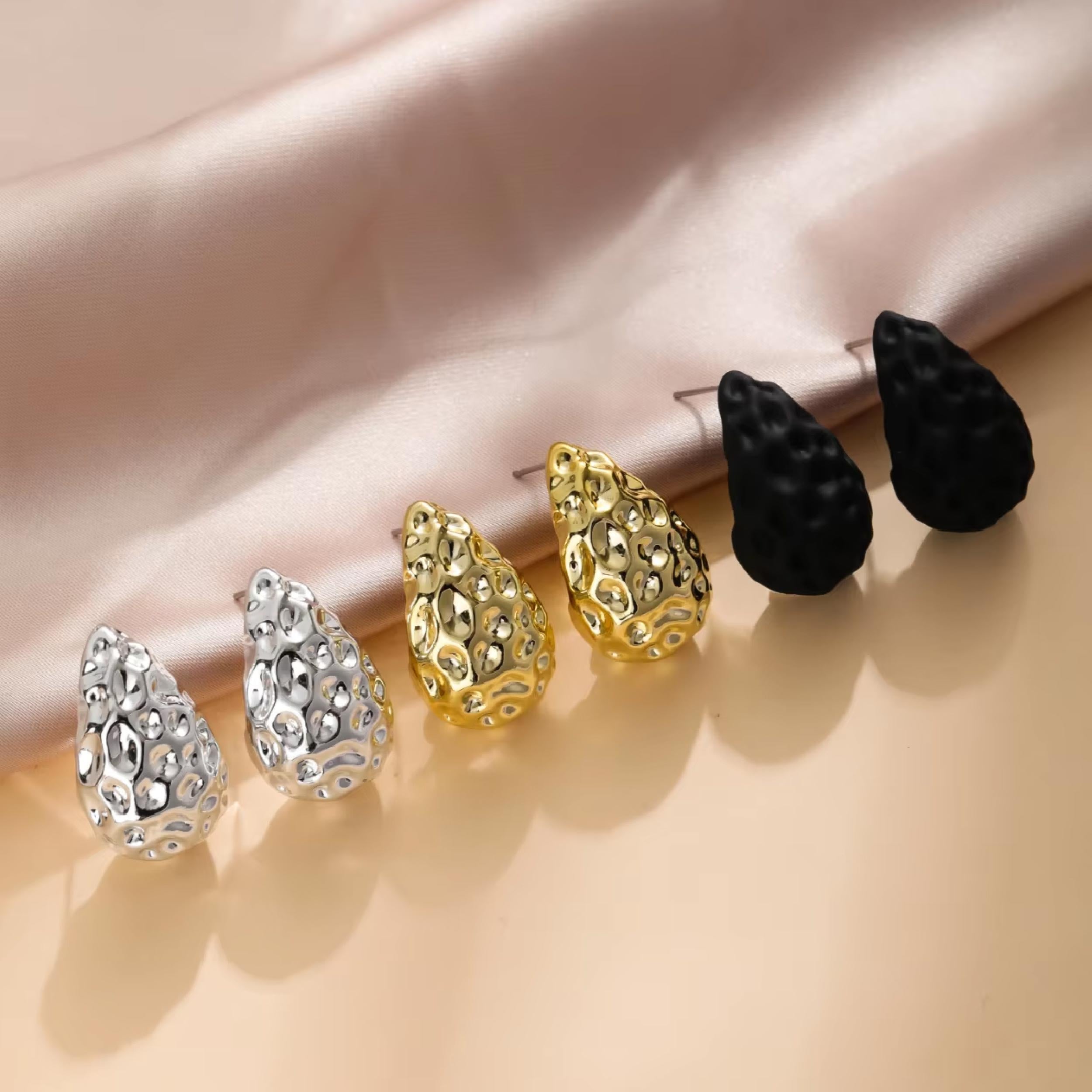 Cosmic Pebble Earrings