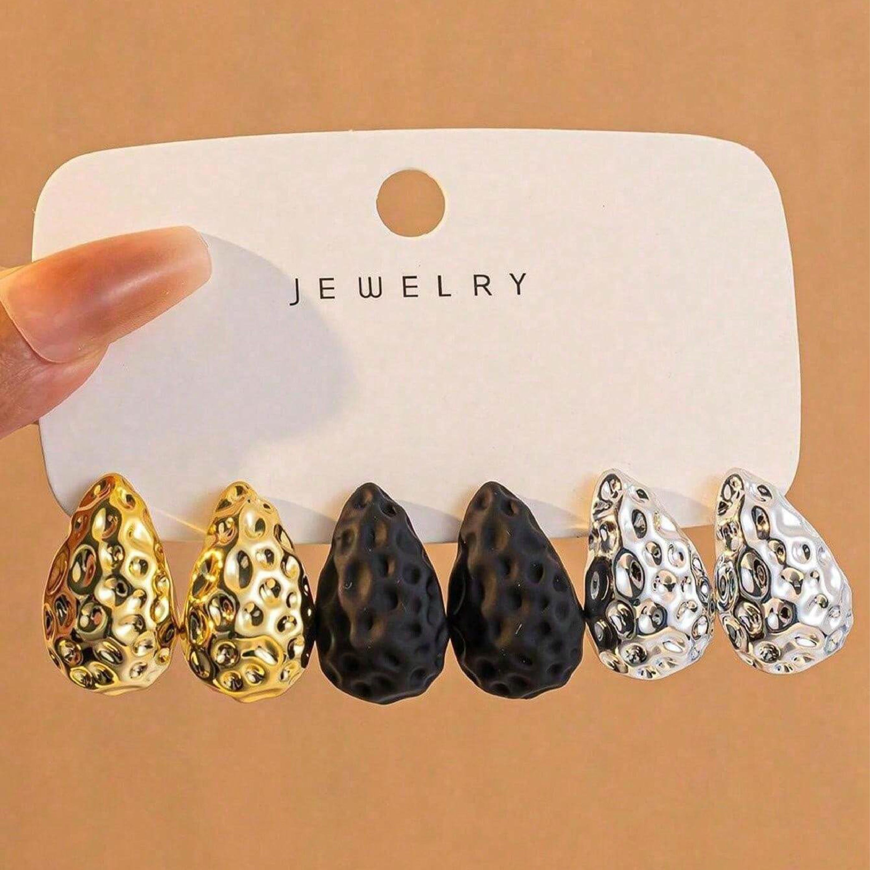 Cosmic Pebble Earrings