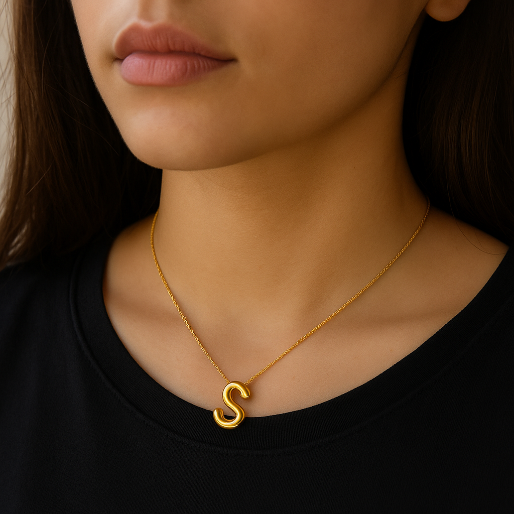 S Alphabet Necklace
