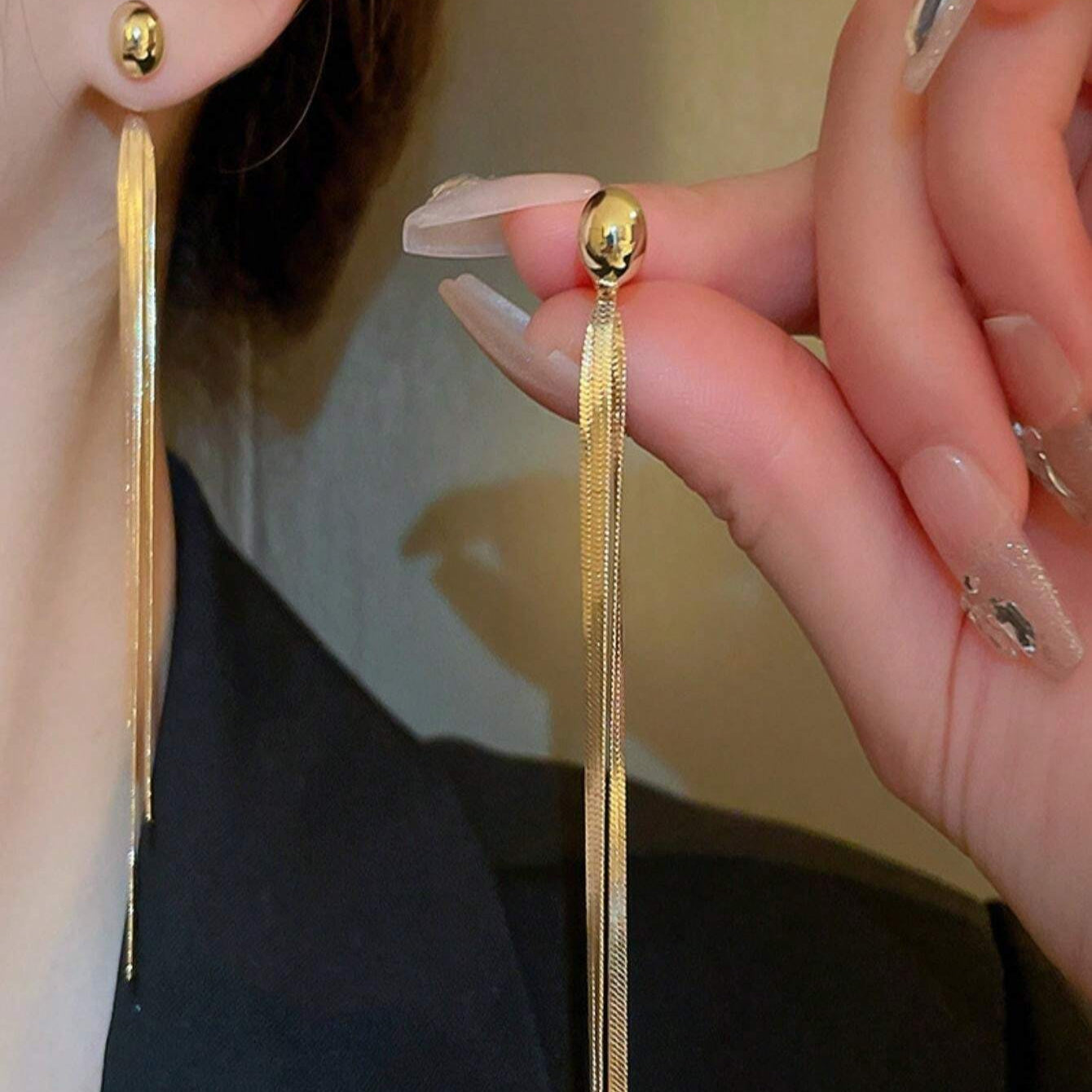 Long Tassel Danglers