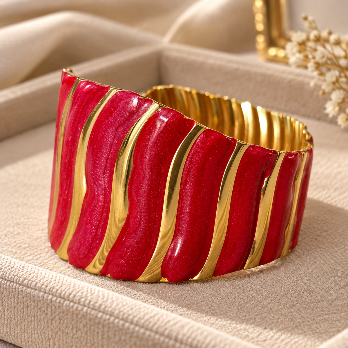Ruby Asymmetric Bracelet