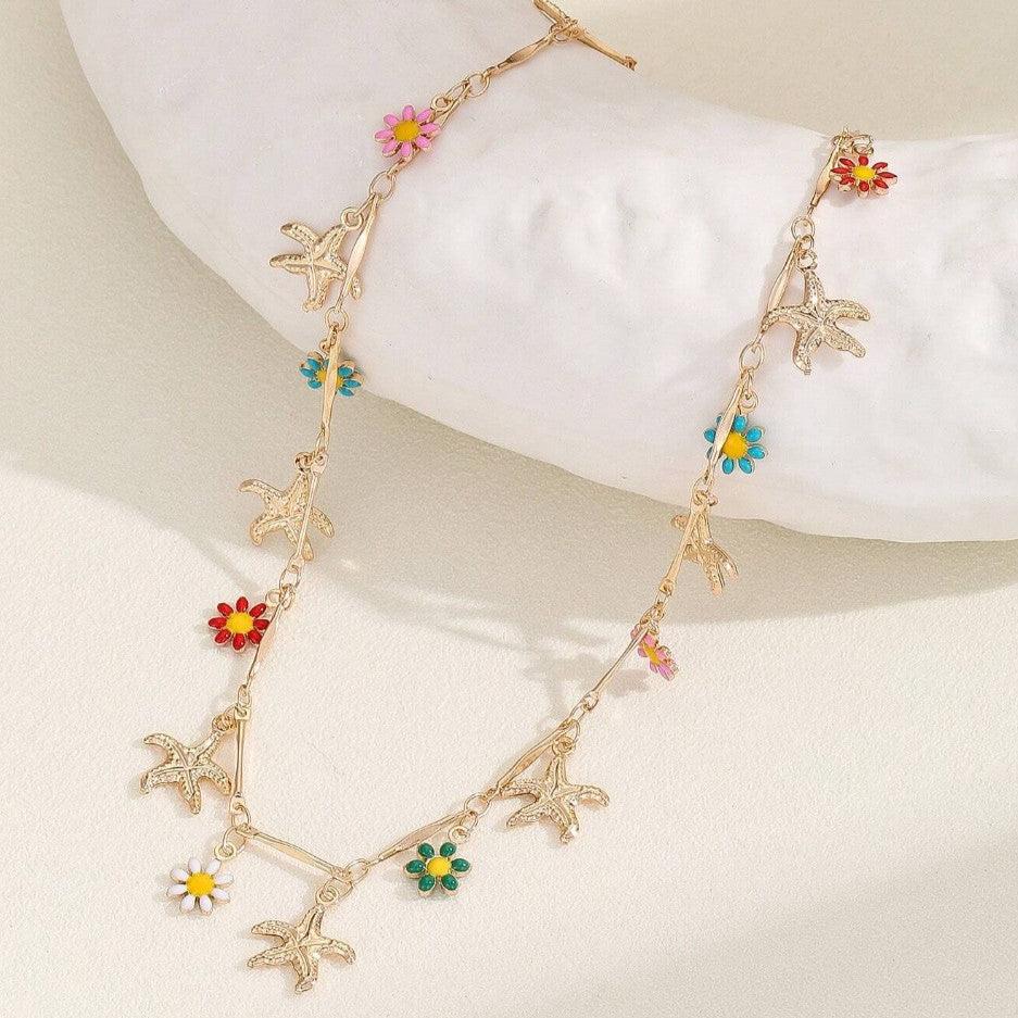 MultiColor Floral Drop