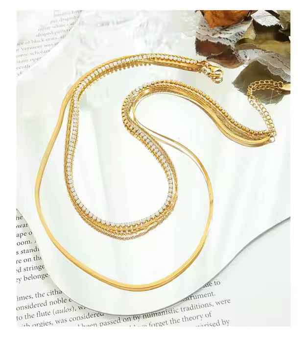 3 Chain Layered Necklace