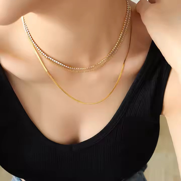 3 Chain Layered Necklace