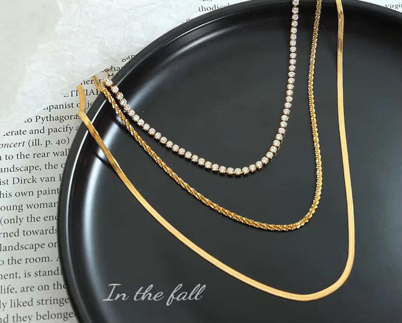 3 Chain Layered Necklace