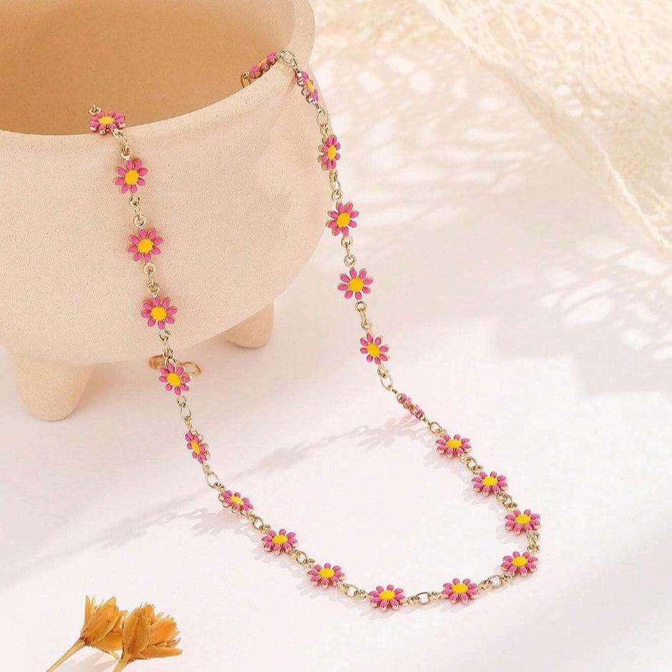 Pink Floral Drop