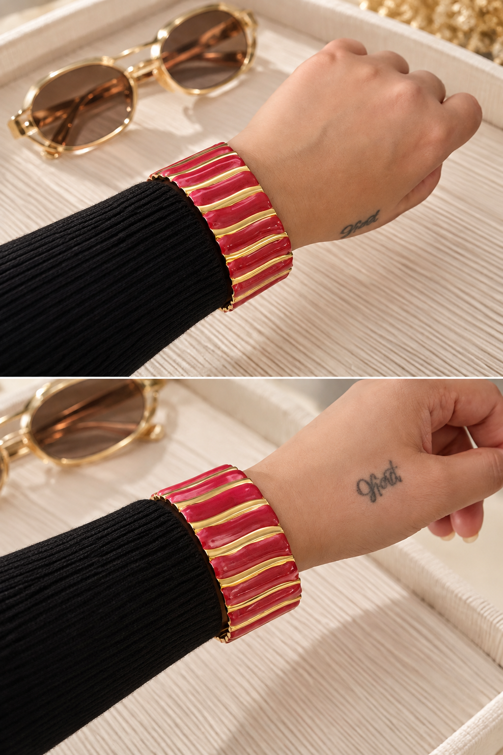 Ruby Asymmetric Bracelet