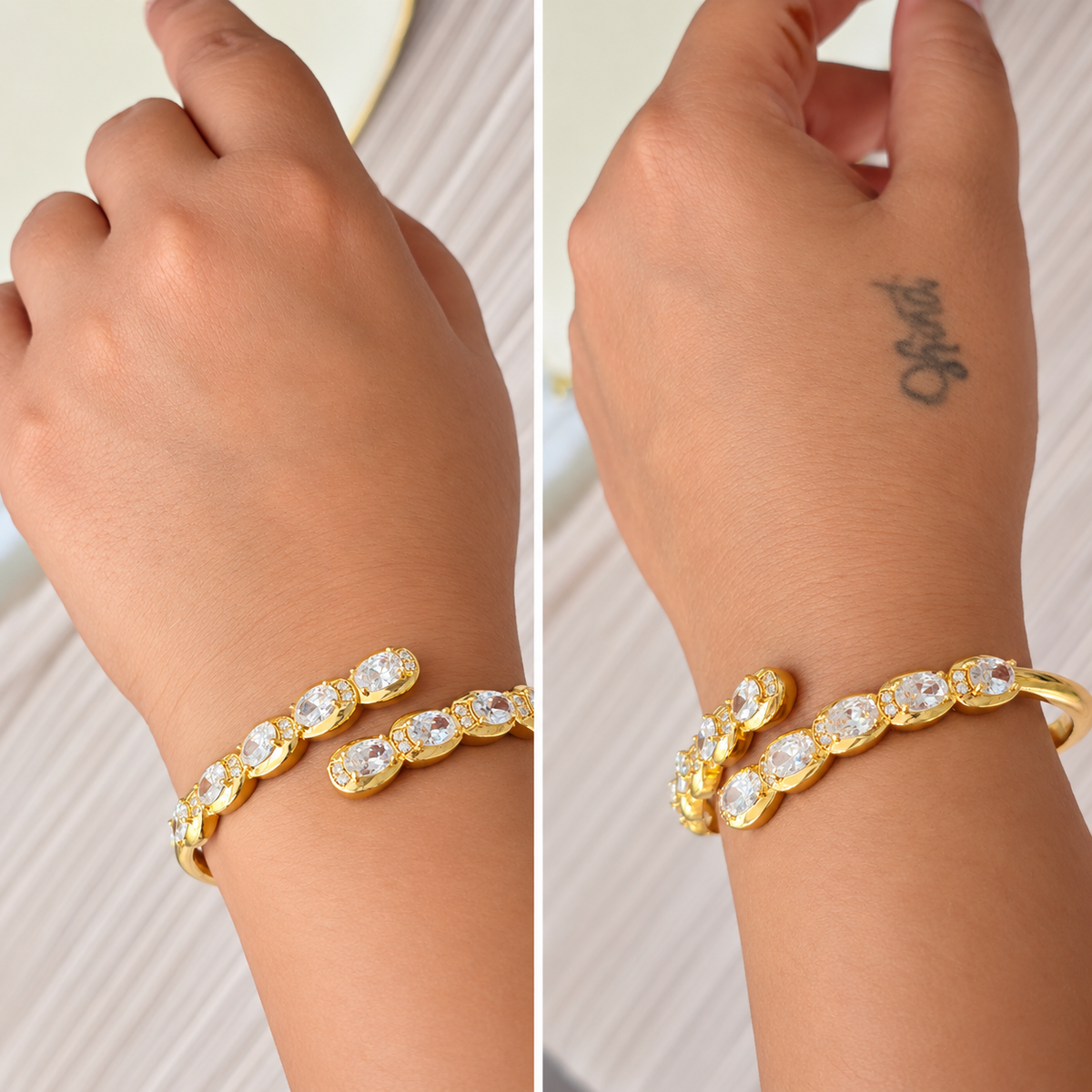 Crystal Cuff Bangle