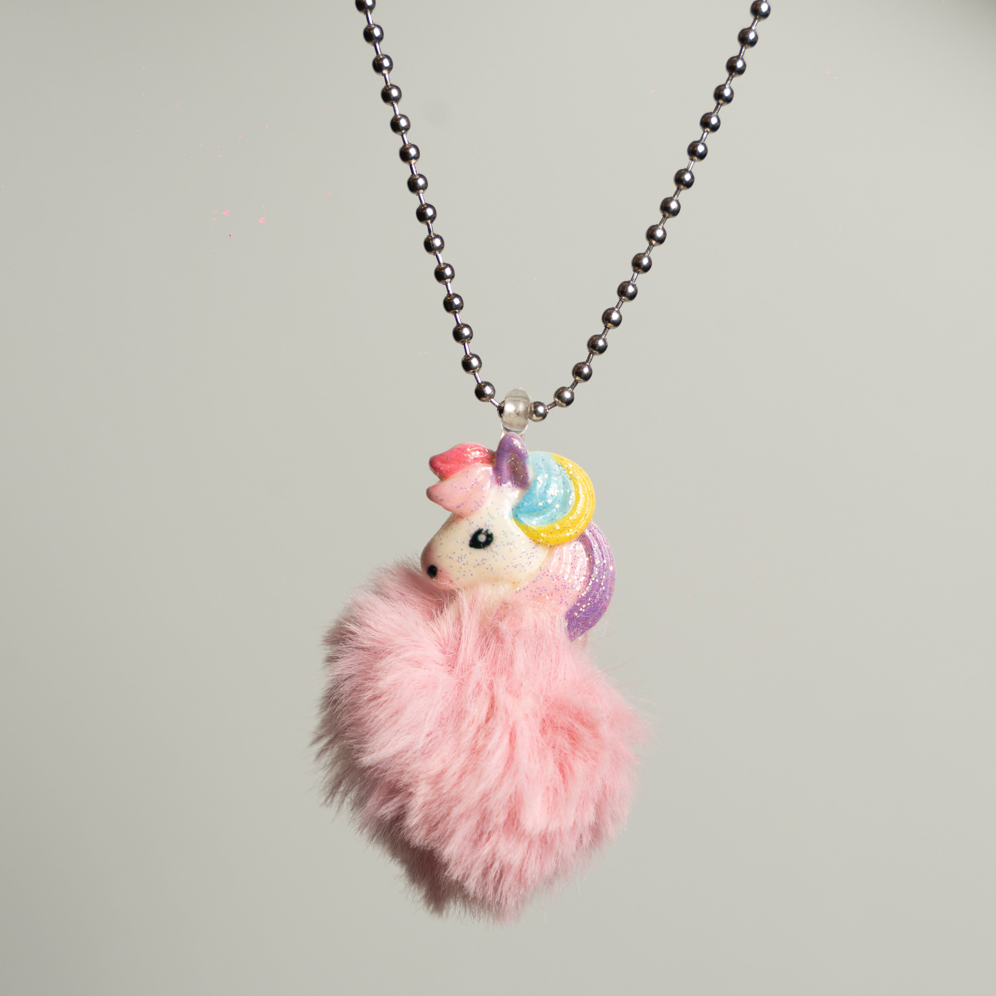 Unicorn Fur Necklace & Silicon wrist band