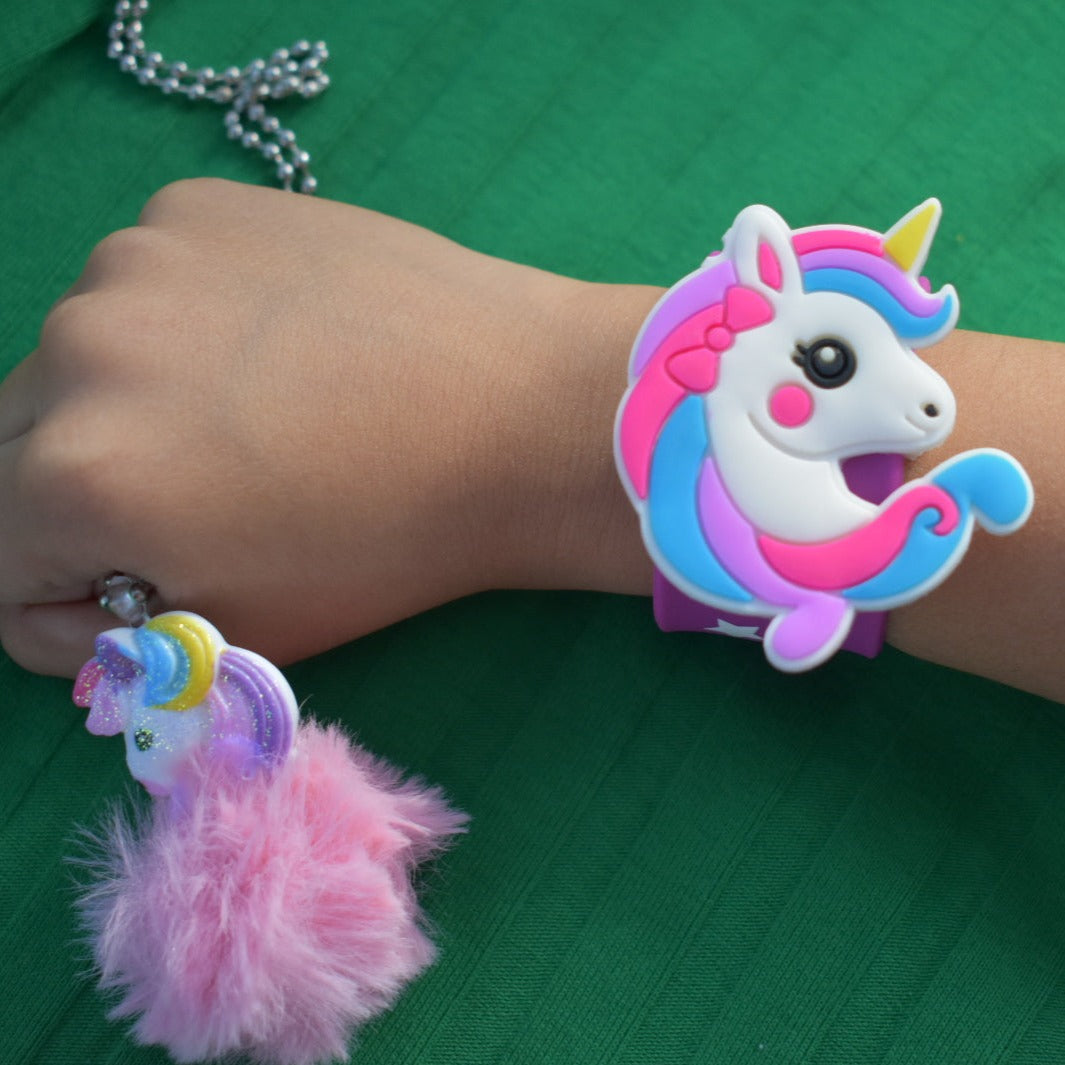 Unicorn Fur Necklace & Silicon wrist band