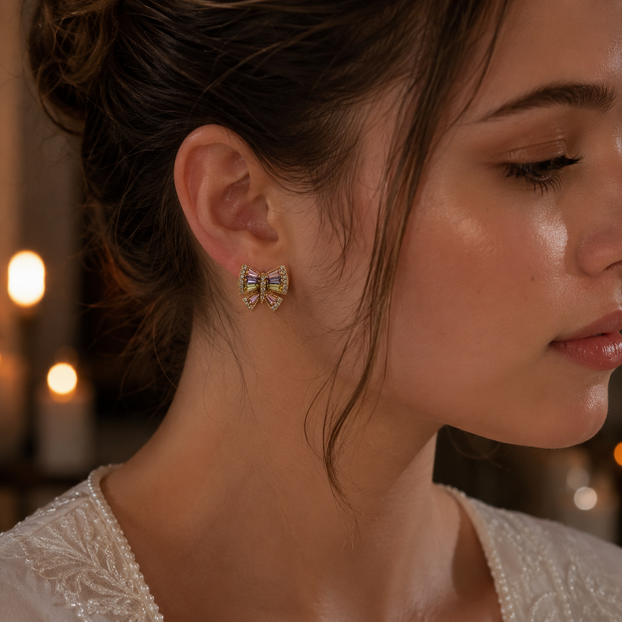 Pastel Butterfly Stud Earrings