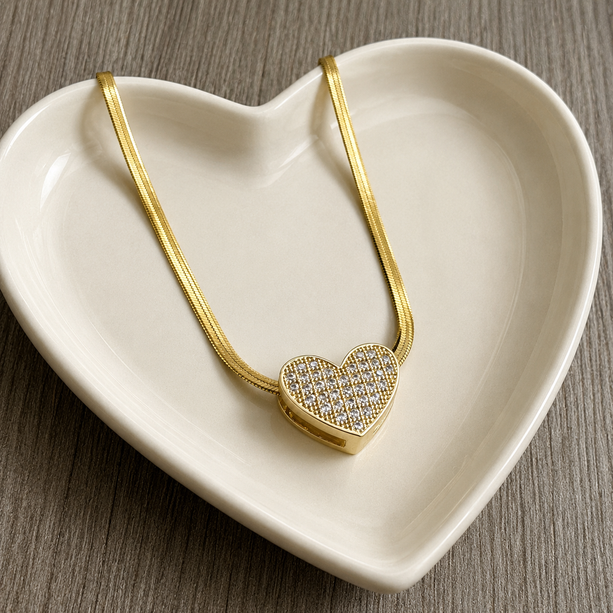 Dazzling Heart Pendant Necklace
