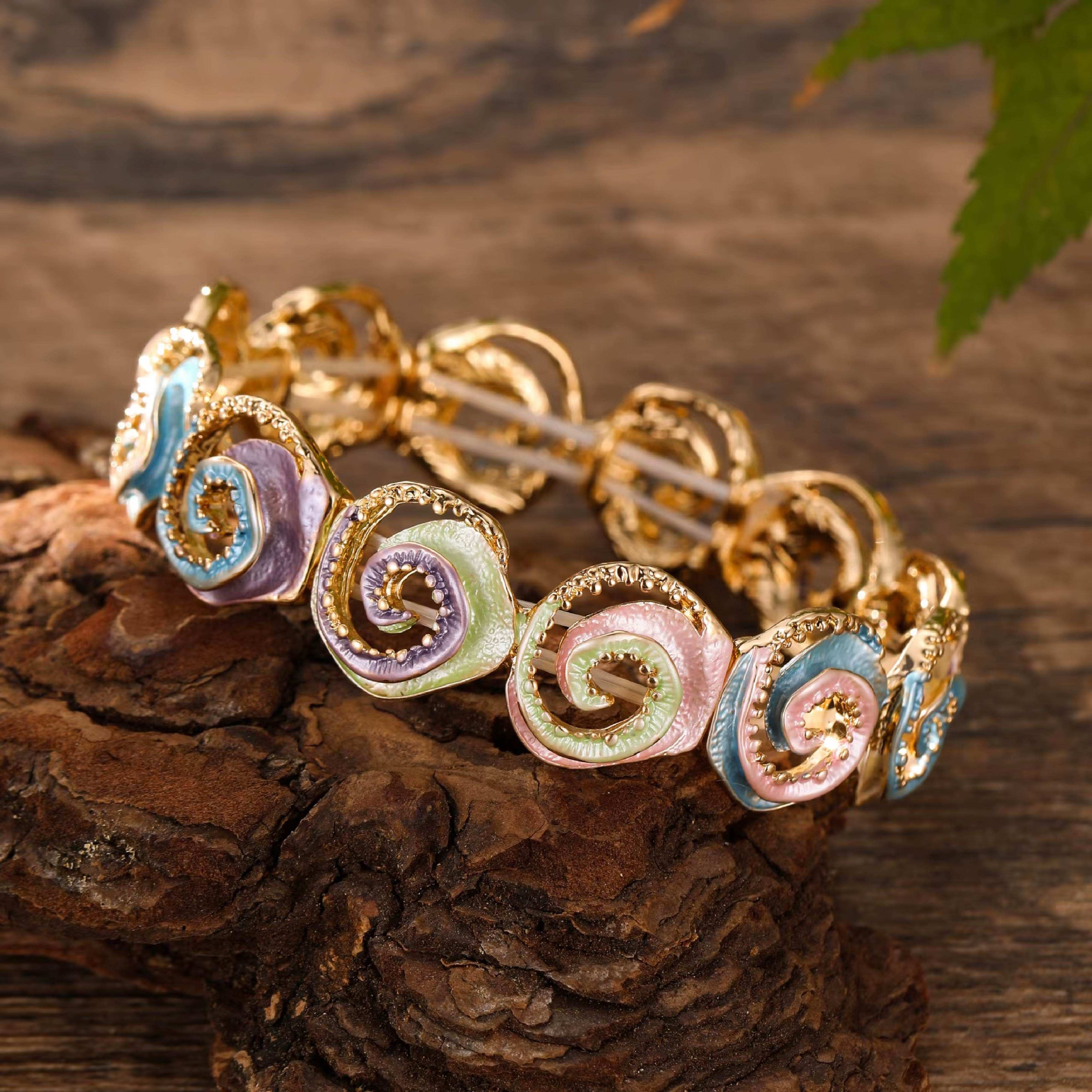 Candy Swirl Gold Bracelet