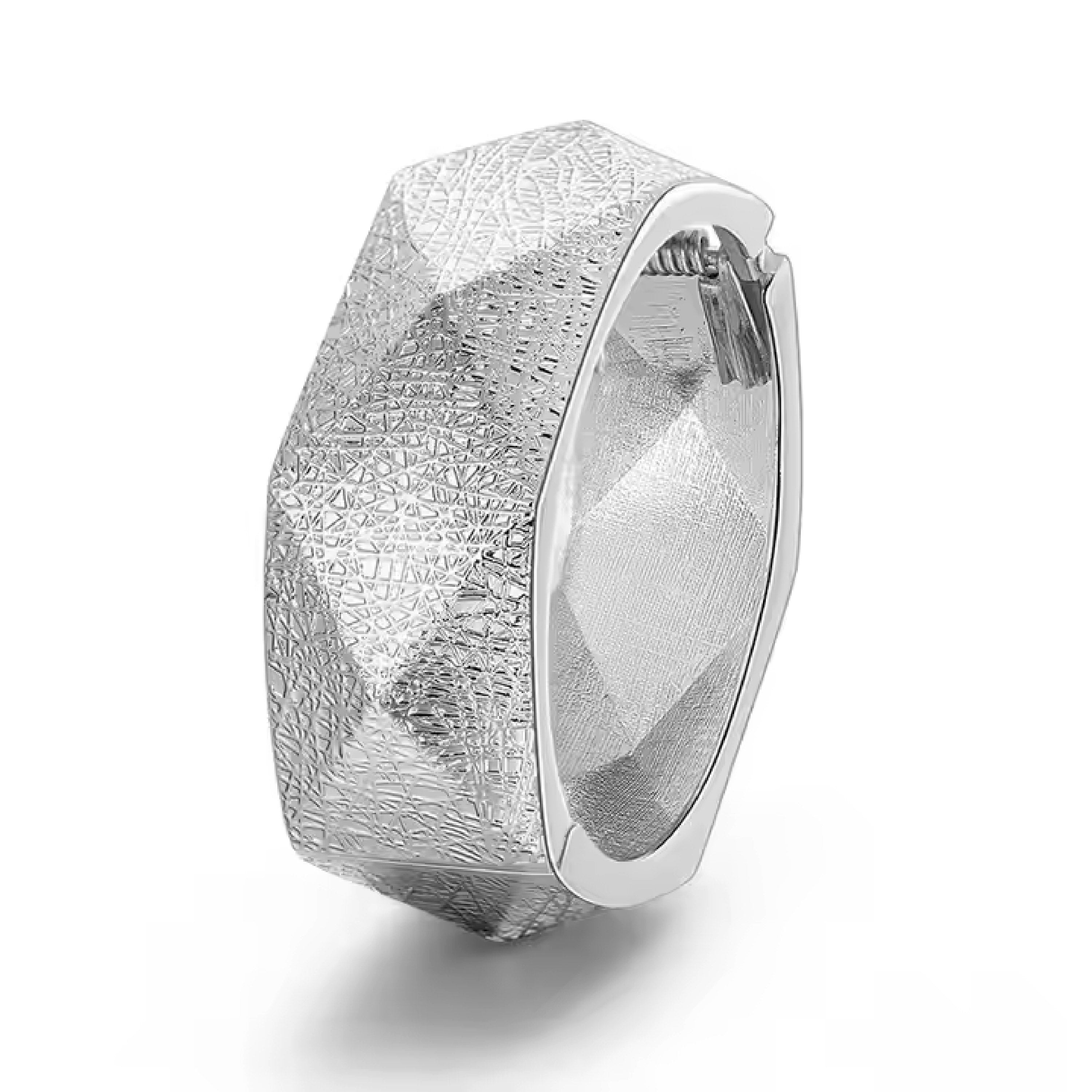 Crystalline Edge Bangle (silver)