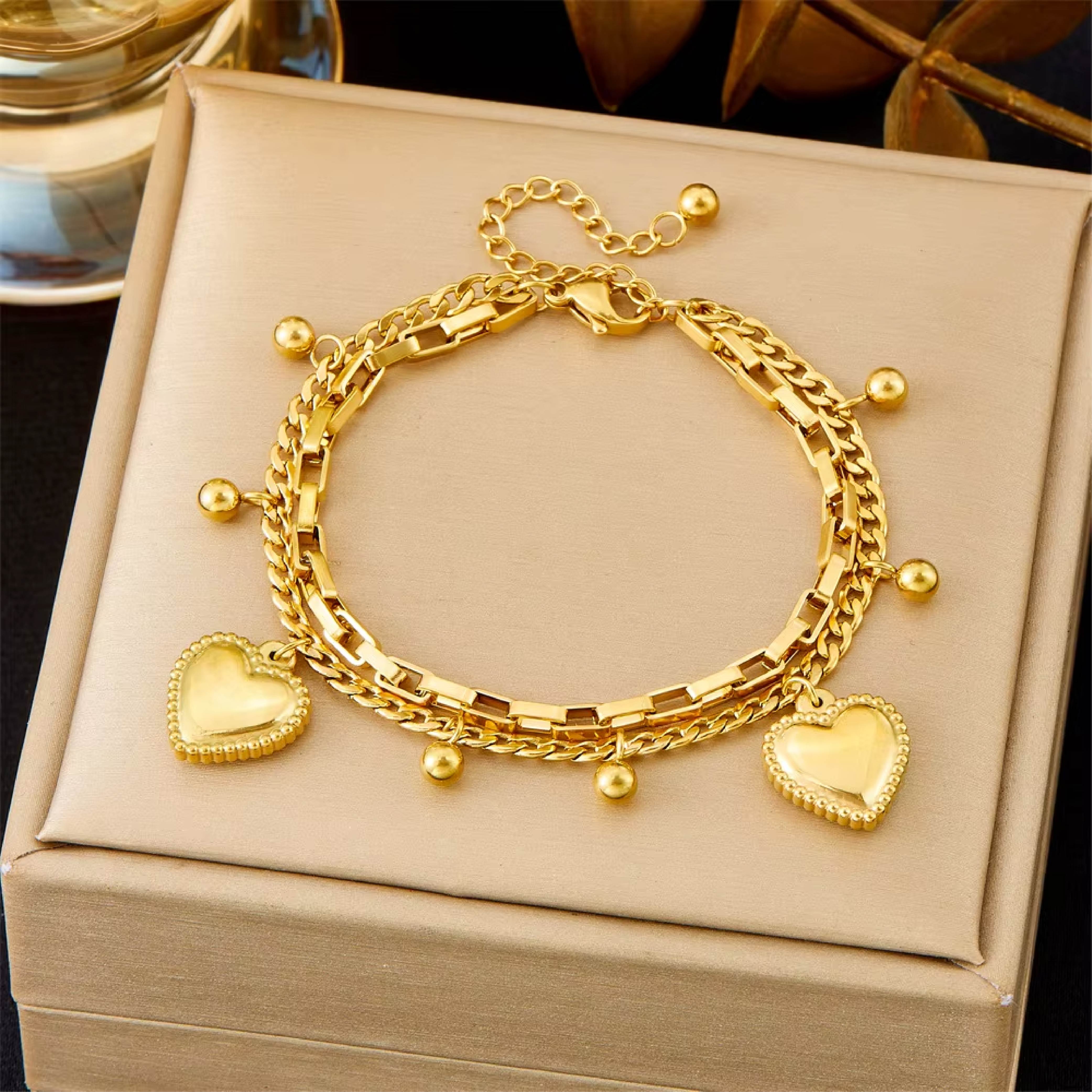 Amora Heart Charm Bracelet