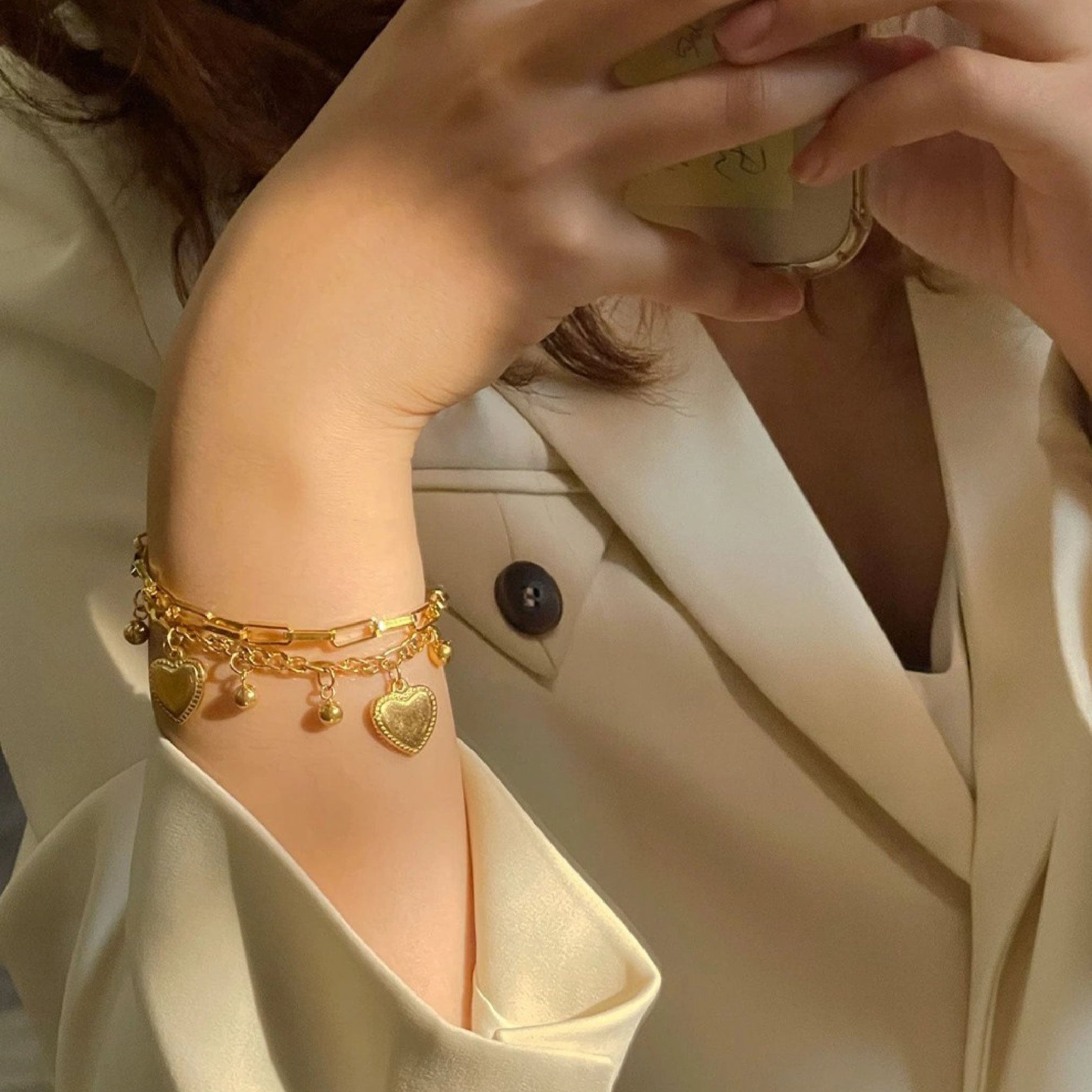 Amora Heart Charm Bracelet