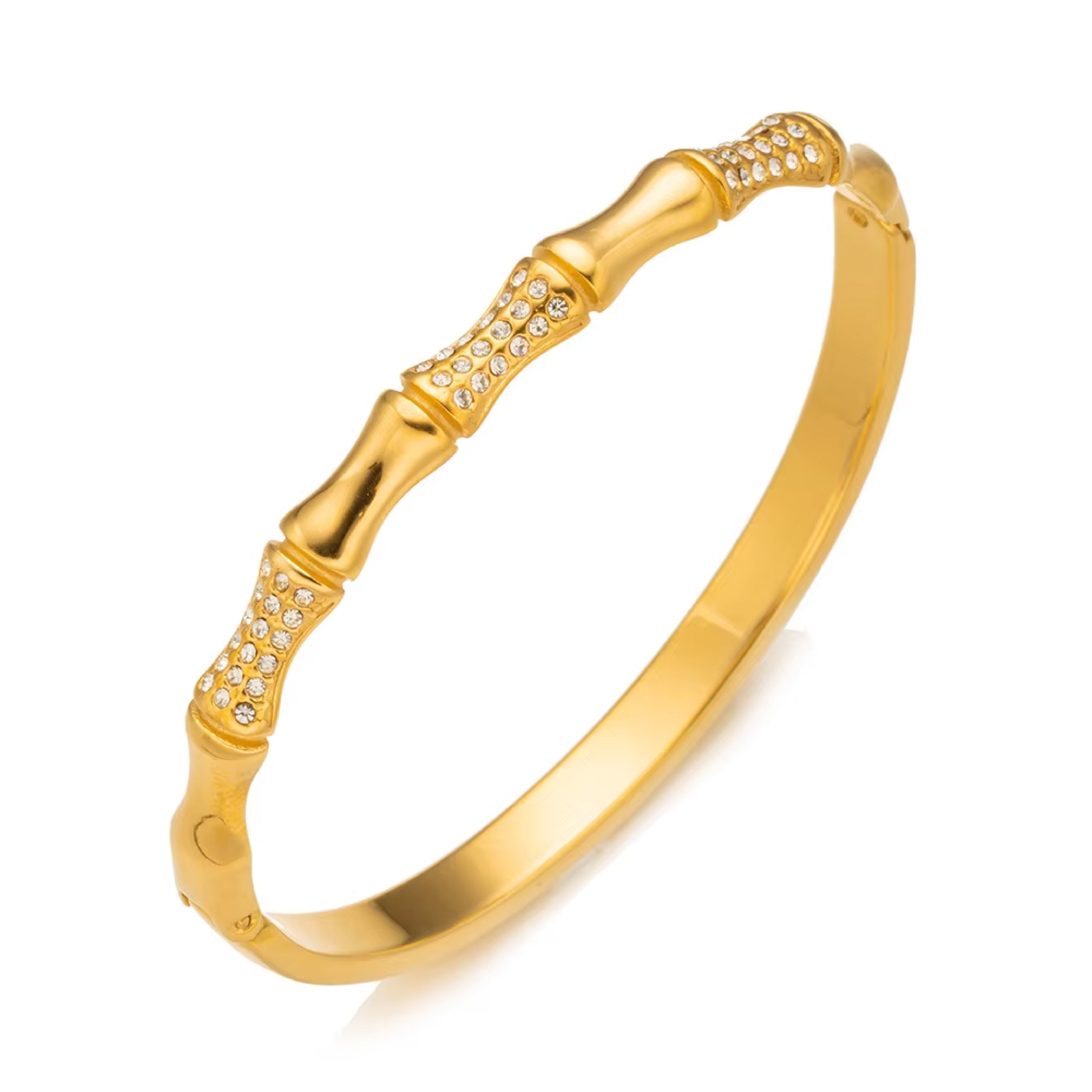 Diamond Bamboo Bracelet