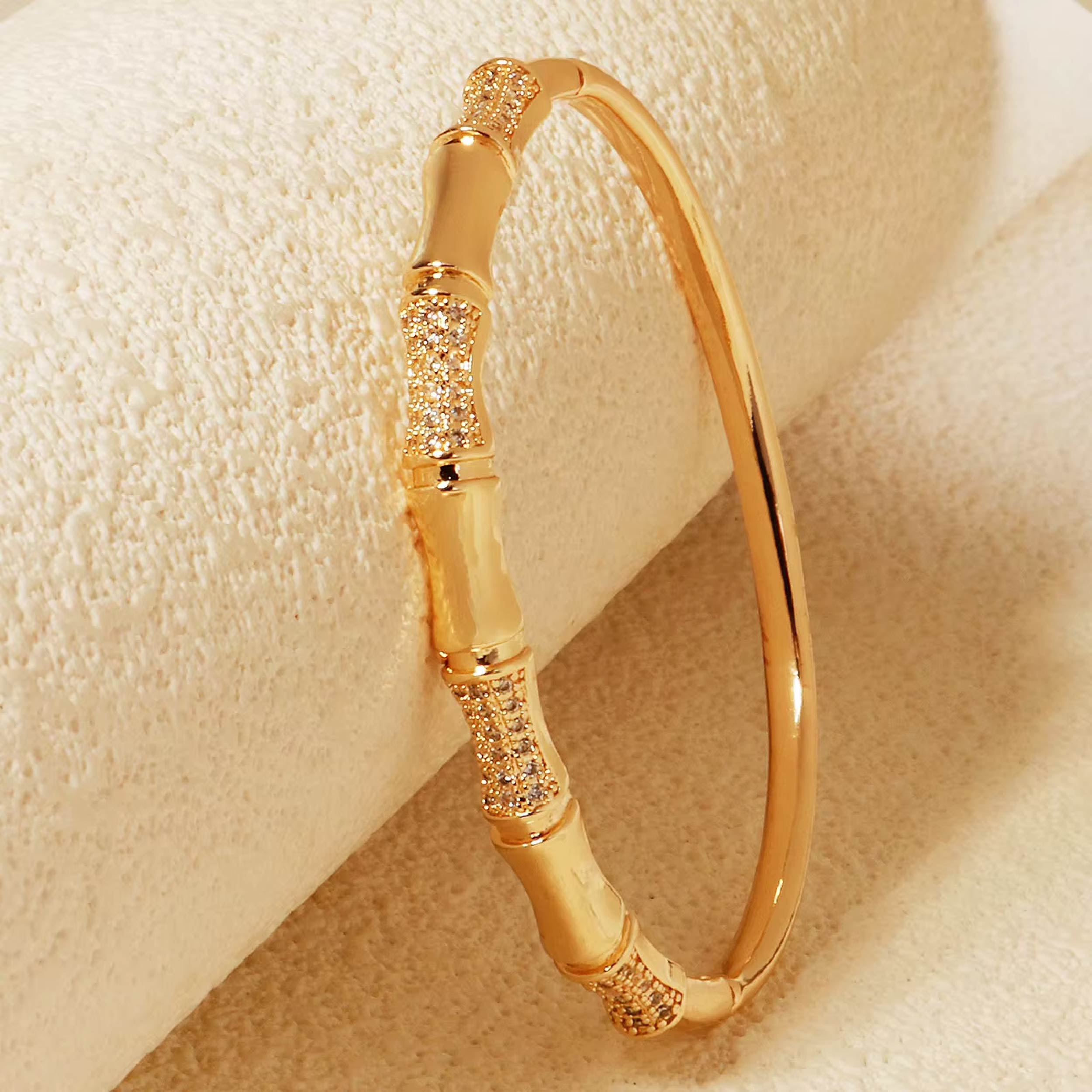 Diamond Bamboo Bracelet