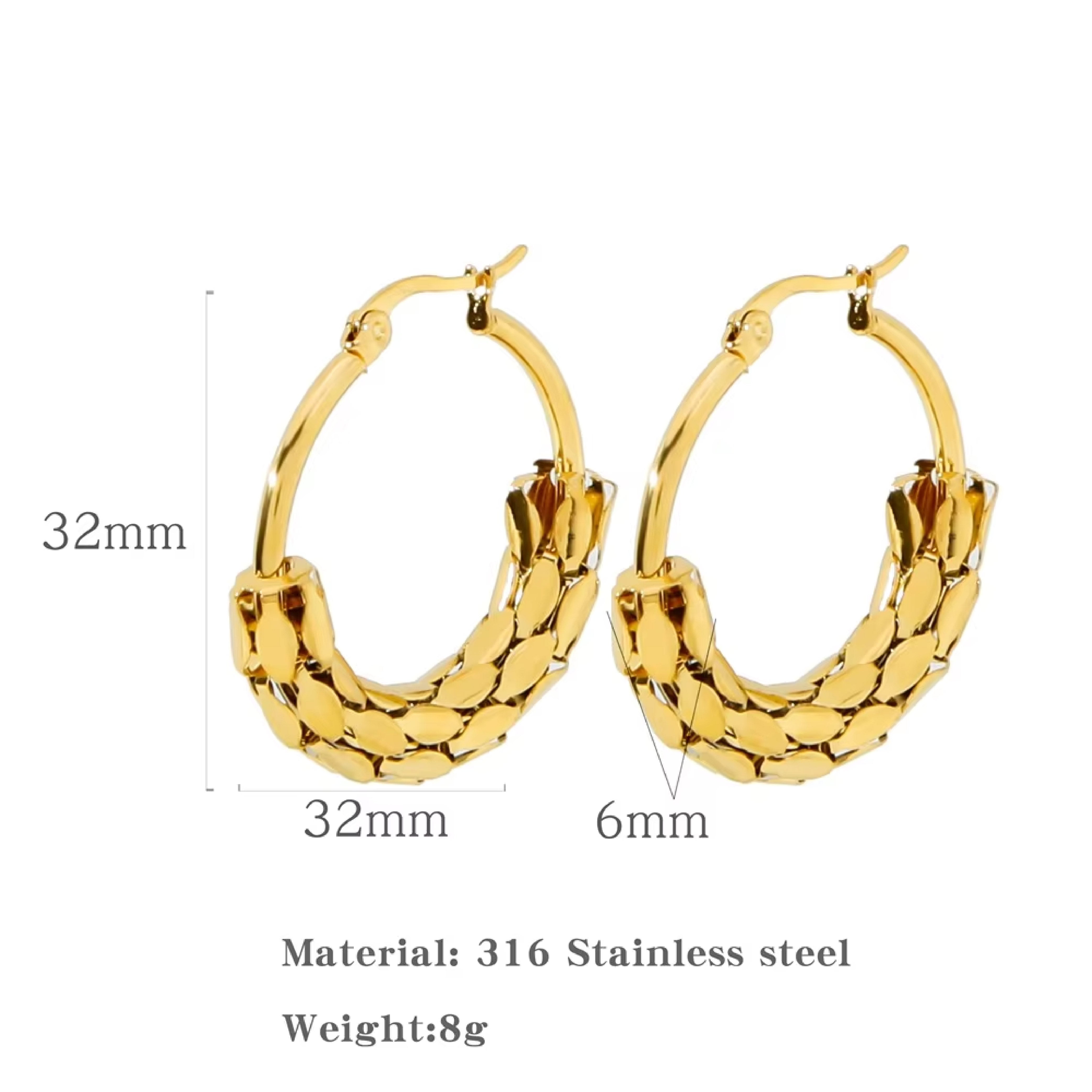 Corn Chain Hoops