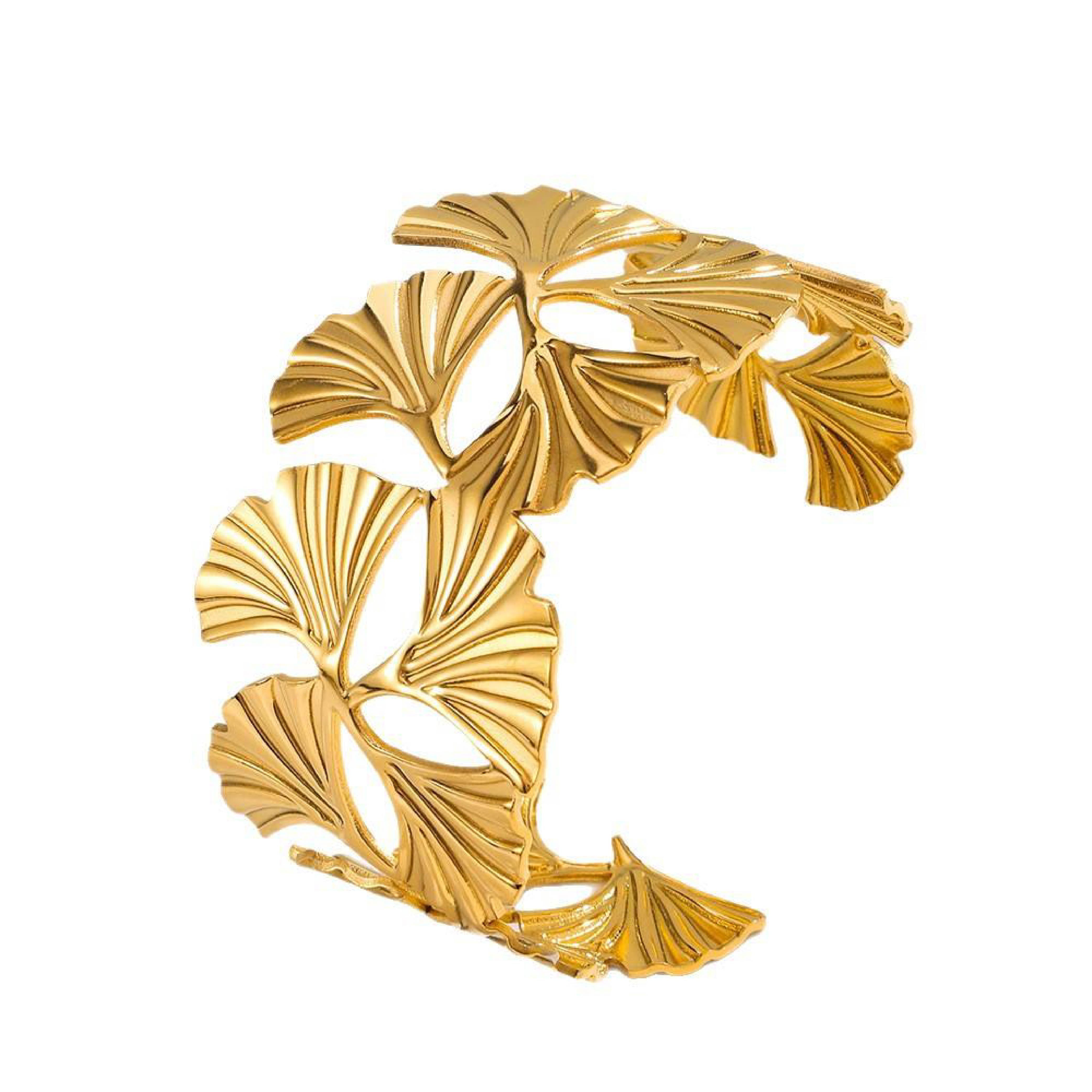 Golden Ginkgo Luxe Bracelet