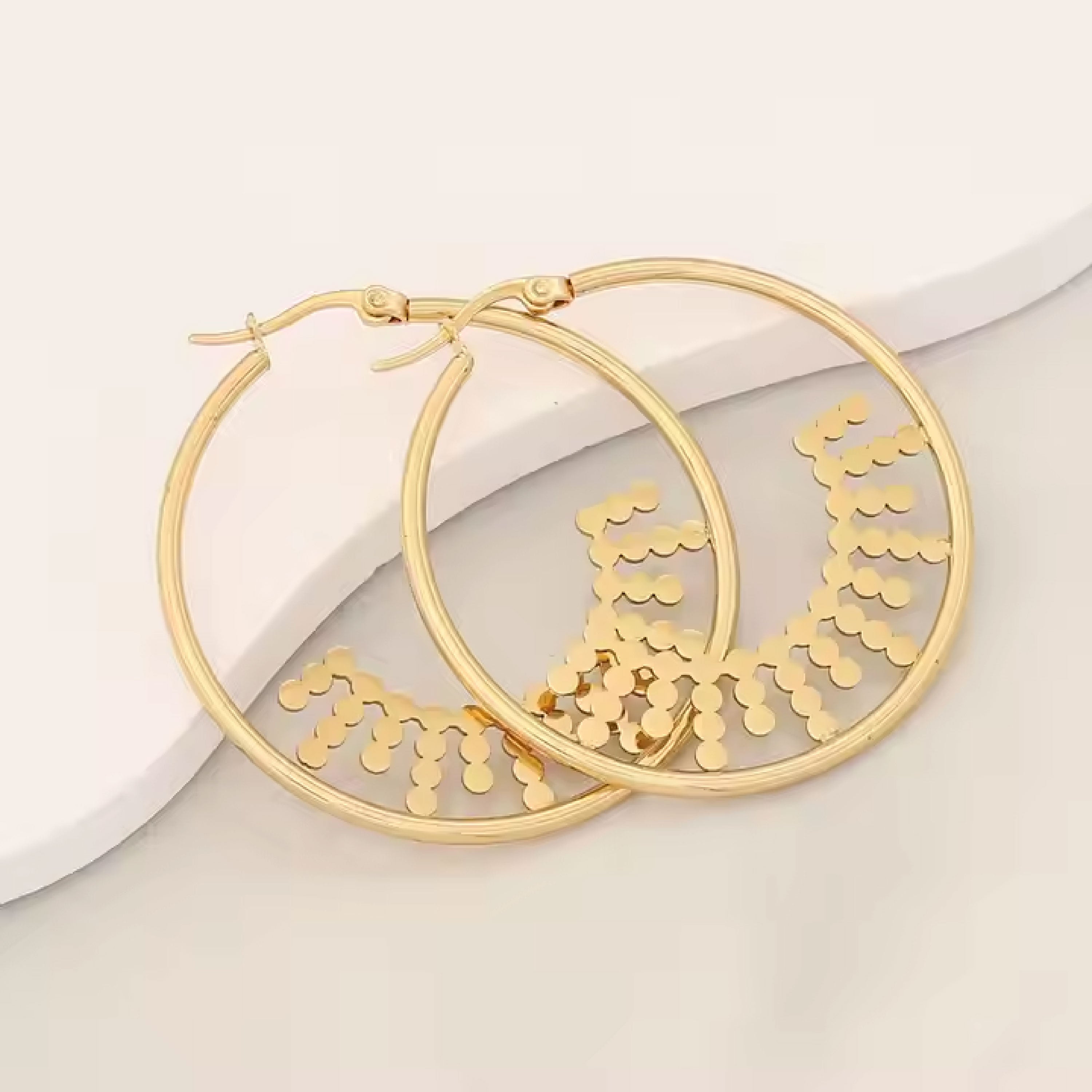 Sun Rays Hoops
