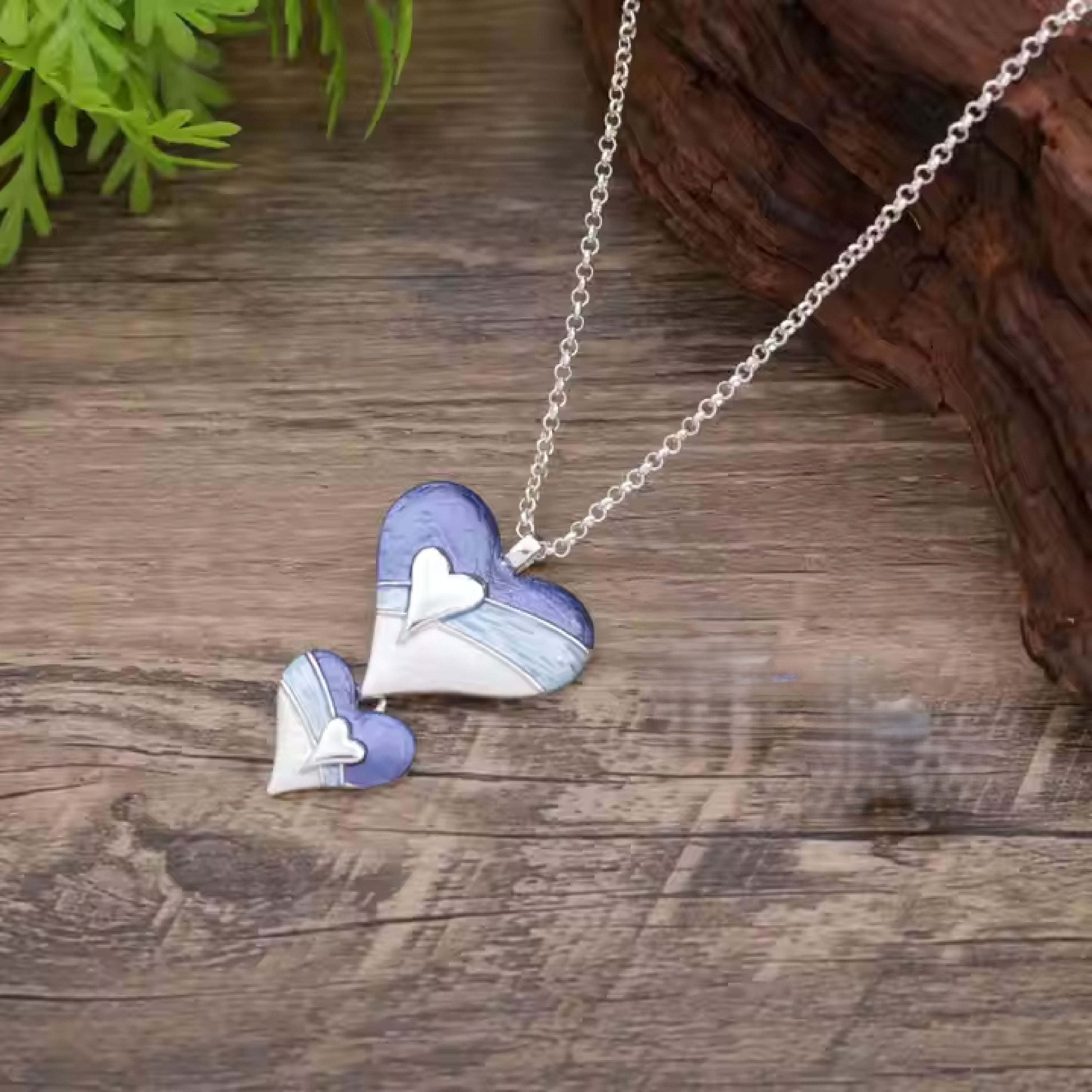 Twin Hearts Care Necklace