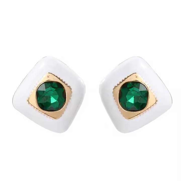 White & Green Square