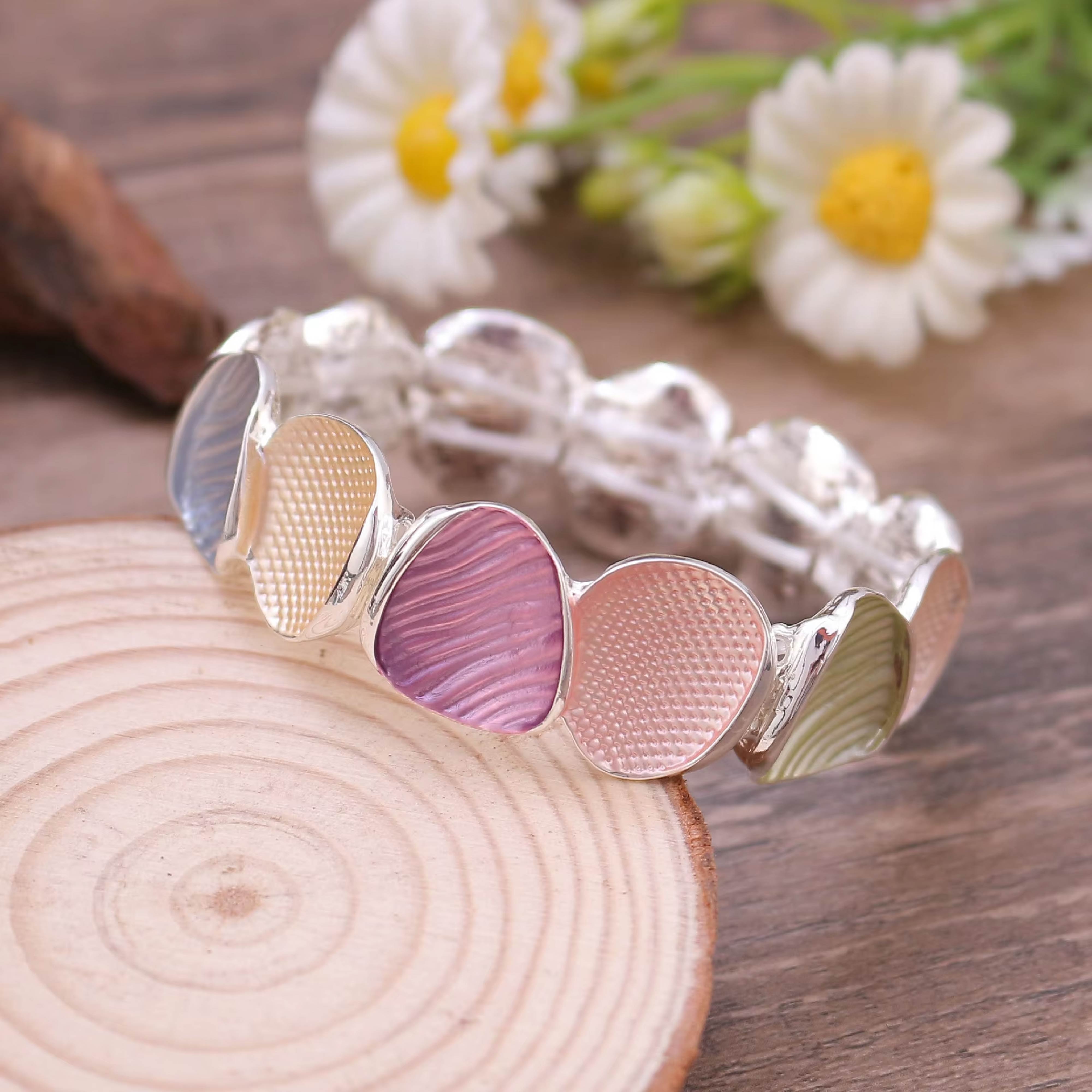 Pastel Petal Bangle