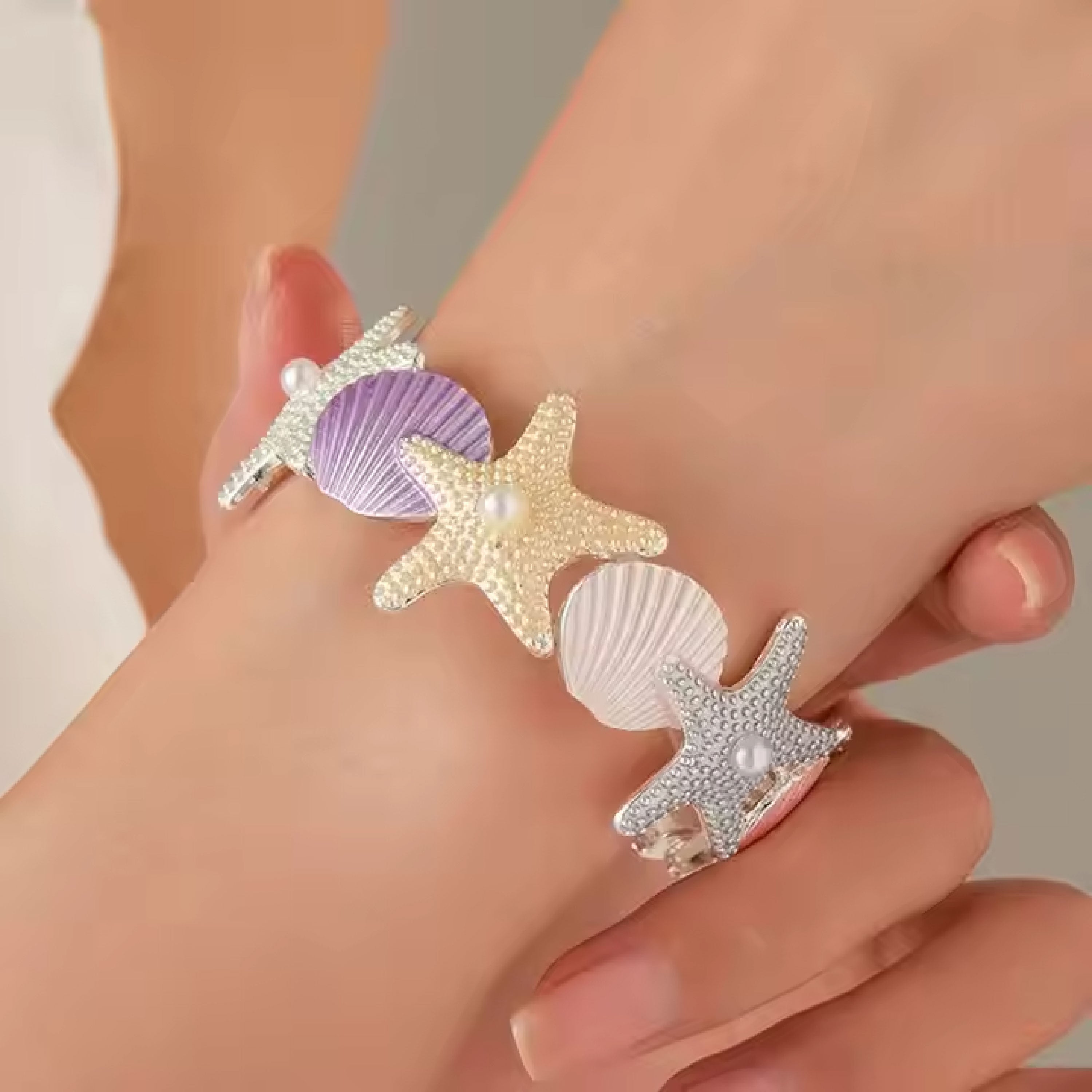 Ocean Whimsy Bracelet- Silver Color