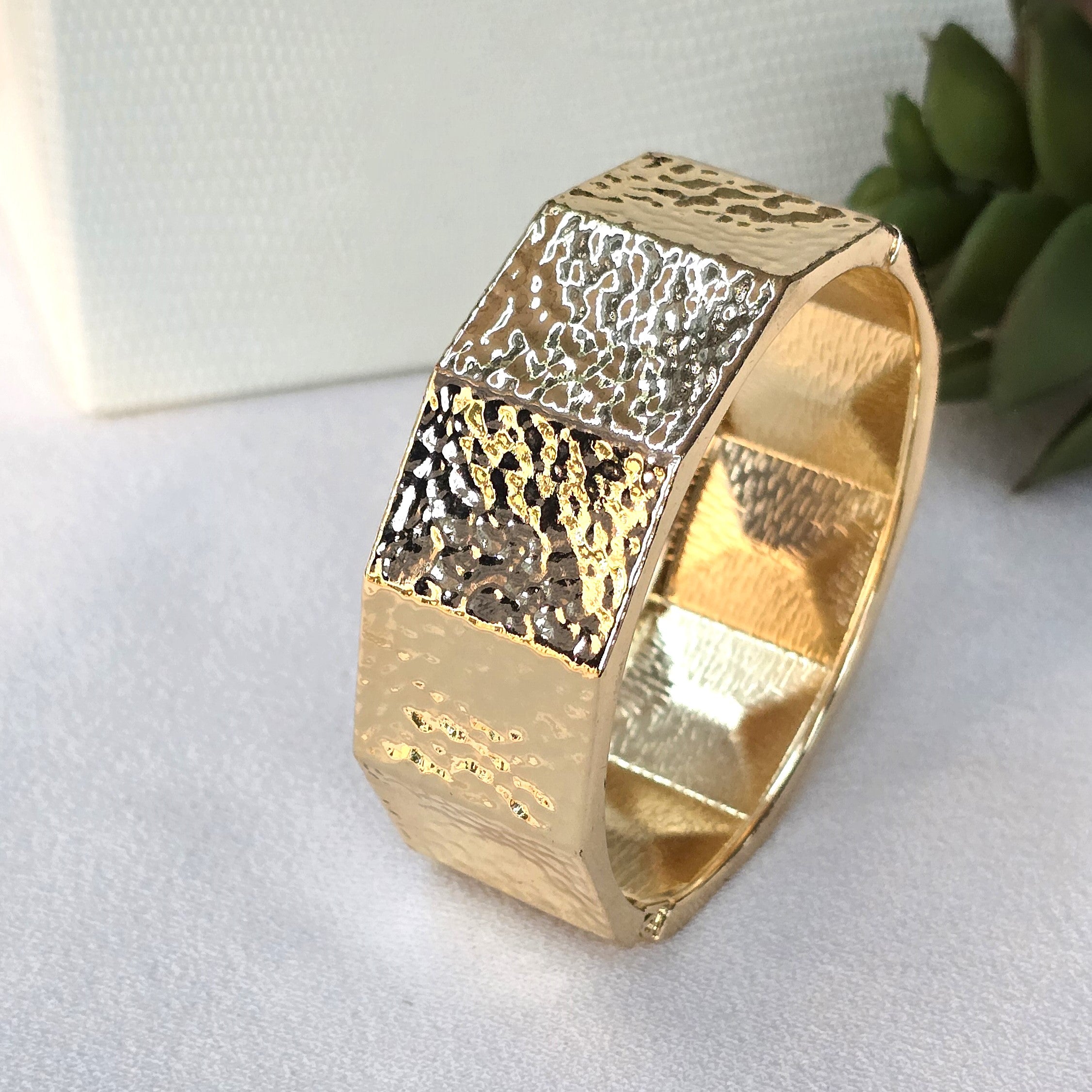 Hammered Glow Bangle