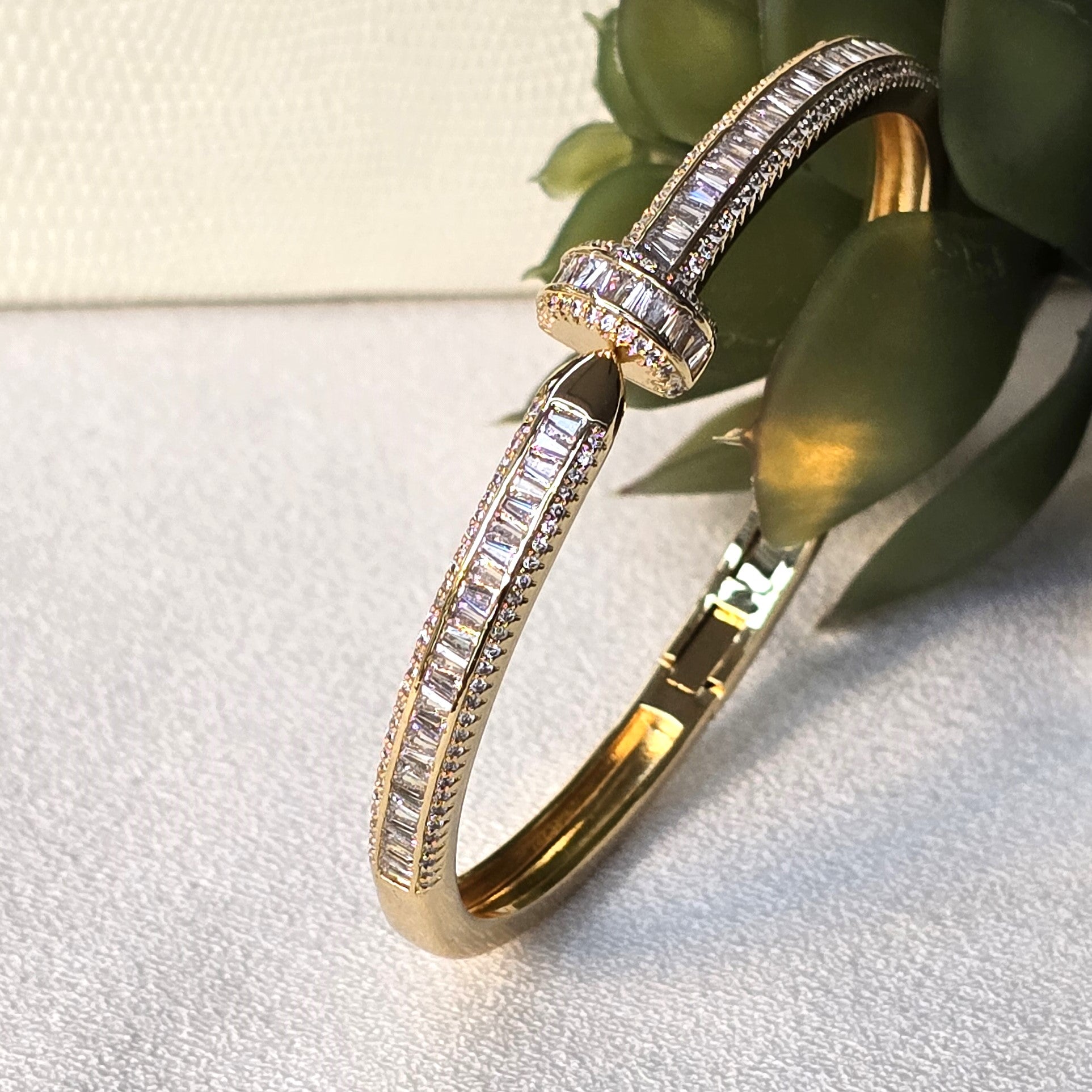 Diamond Baguettes Bangle