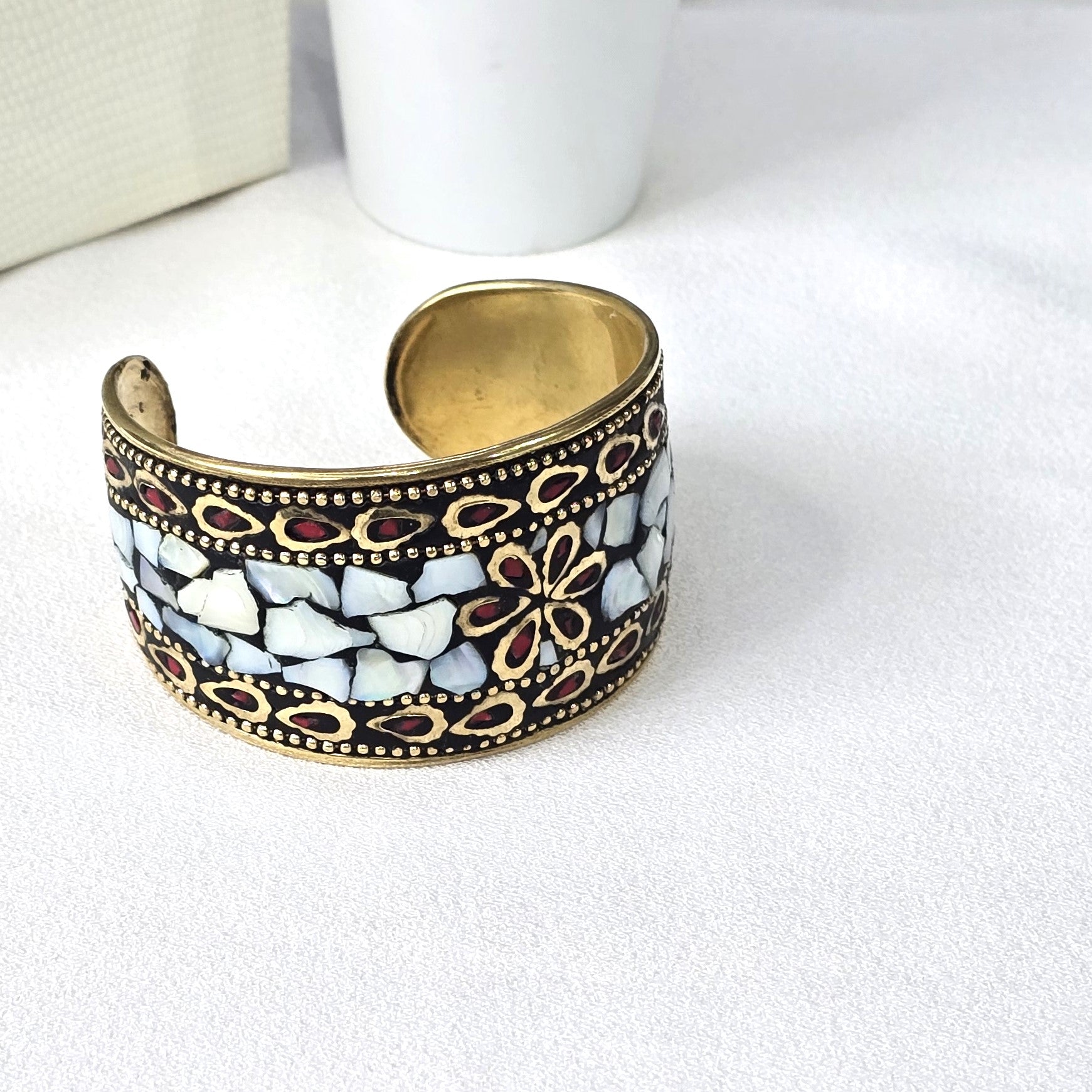 Leh Snowstone Cuff – Handcrafted in Ladakh