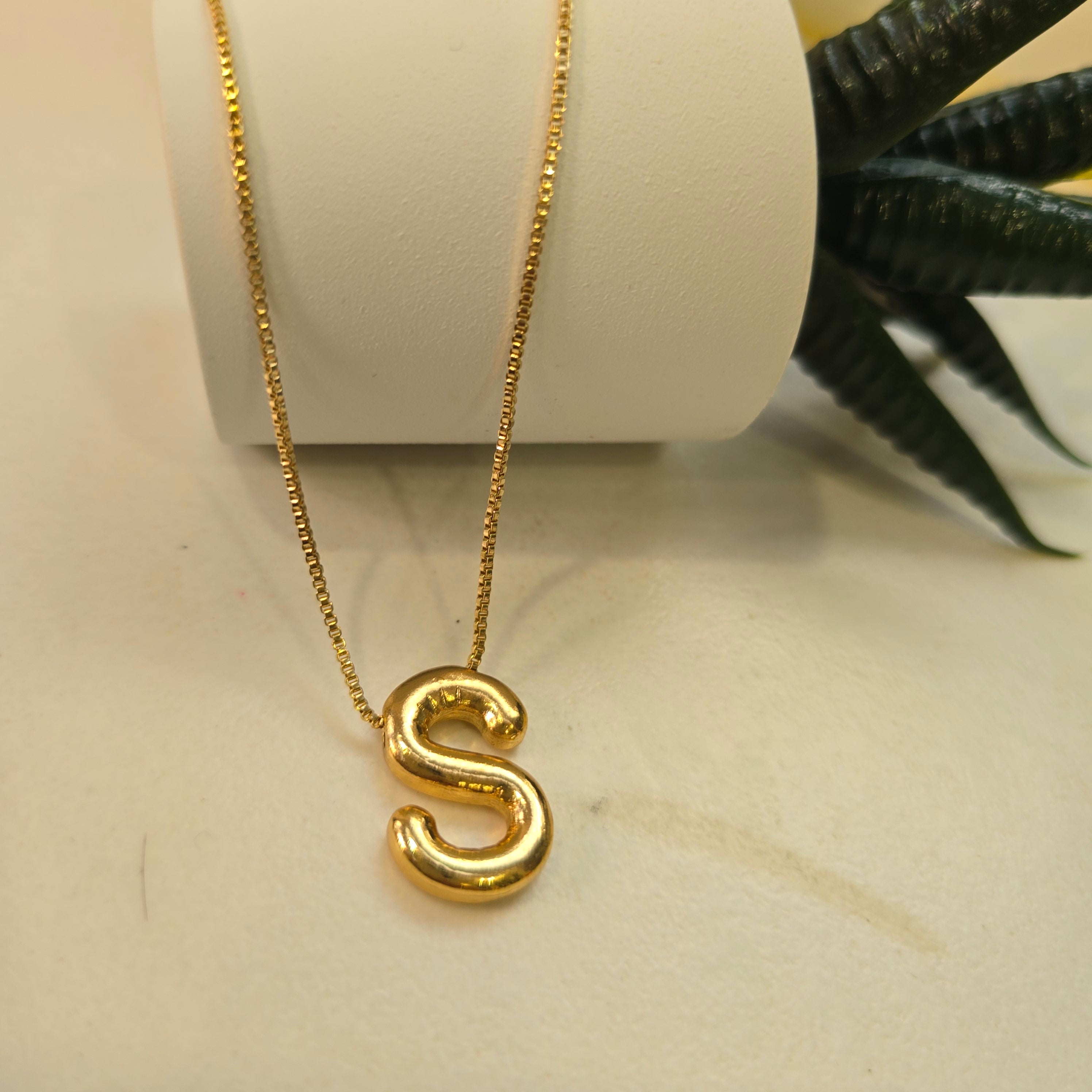 S Alphabet Necklace