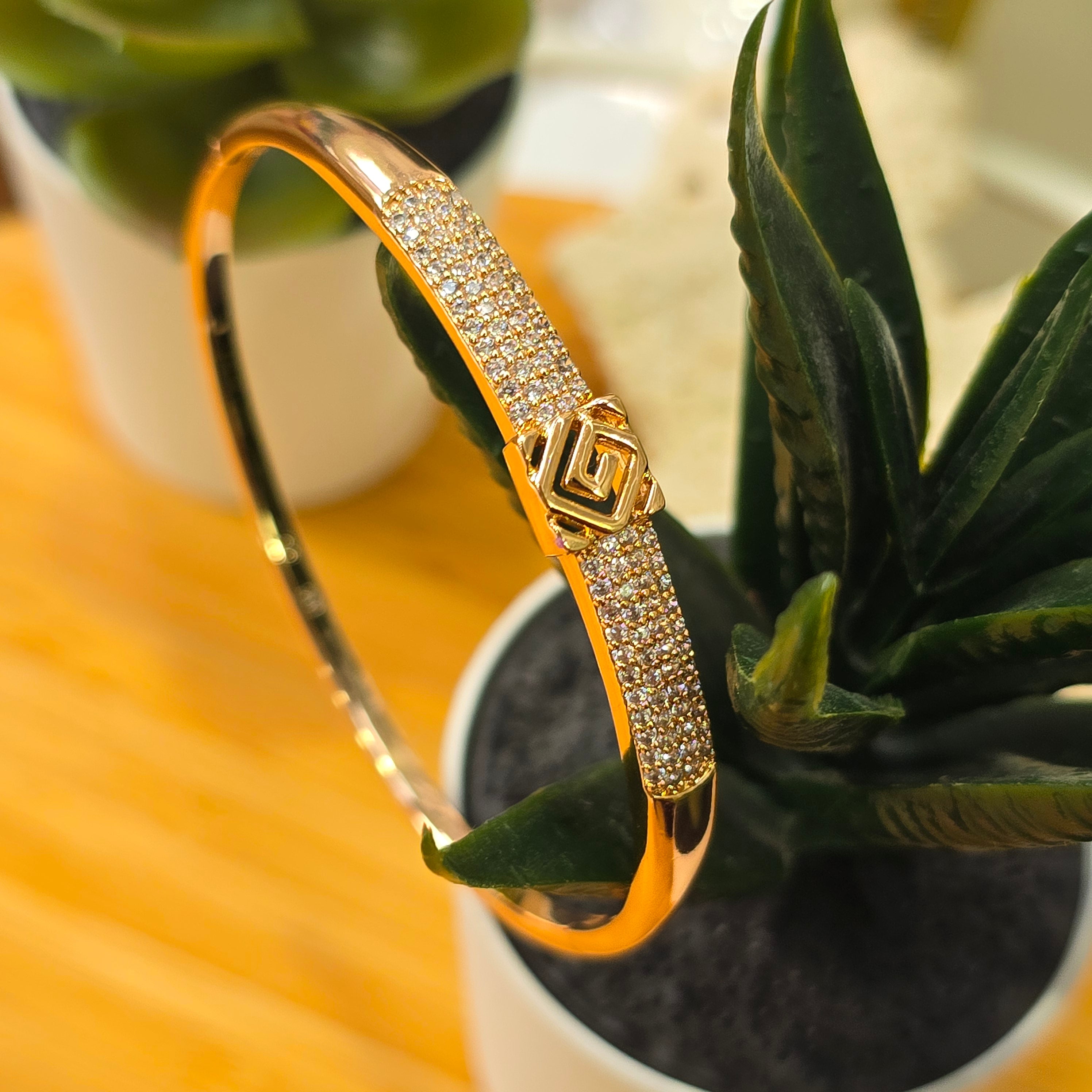 Geometric Square AD Bangle