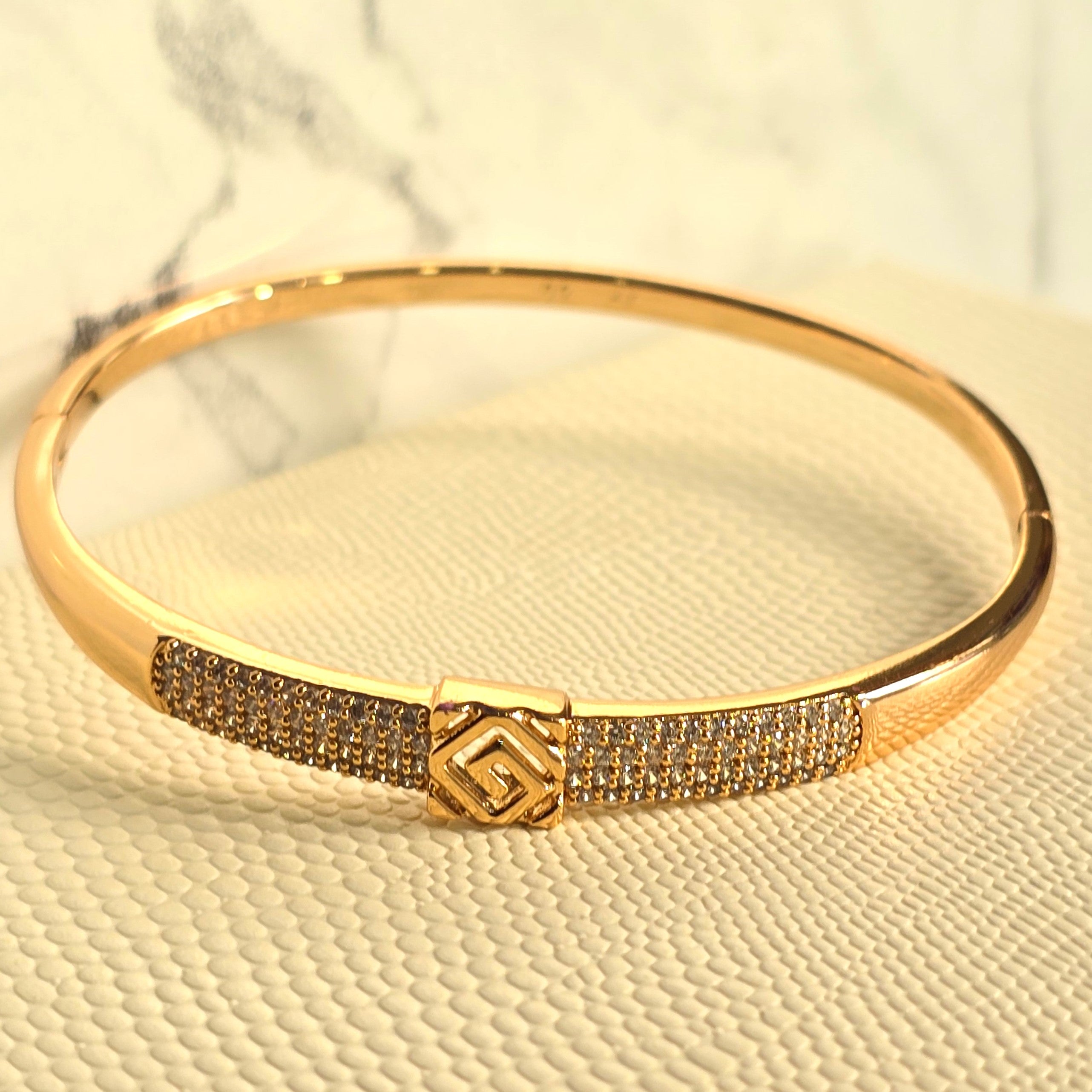 Geometric Square AD Bangle