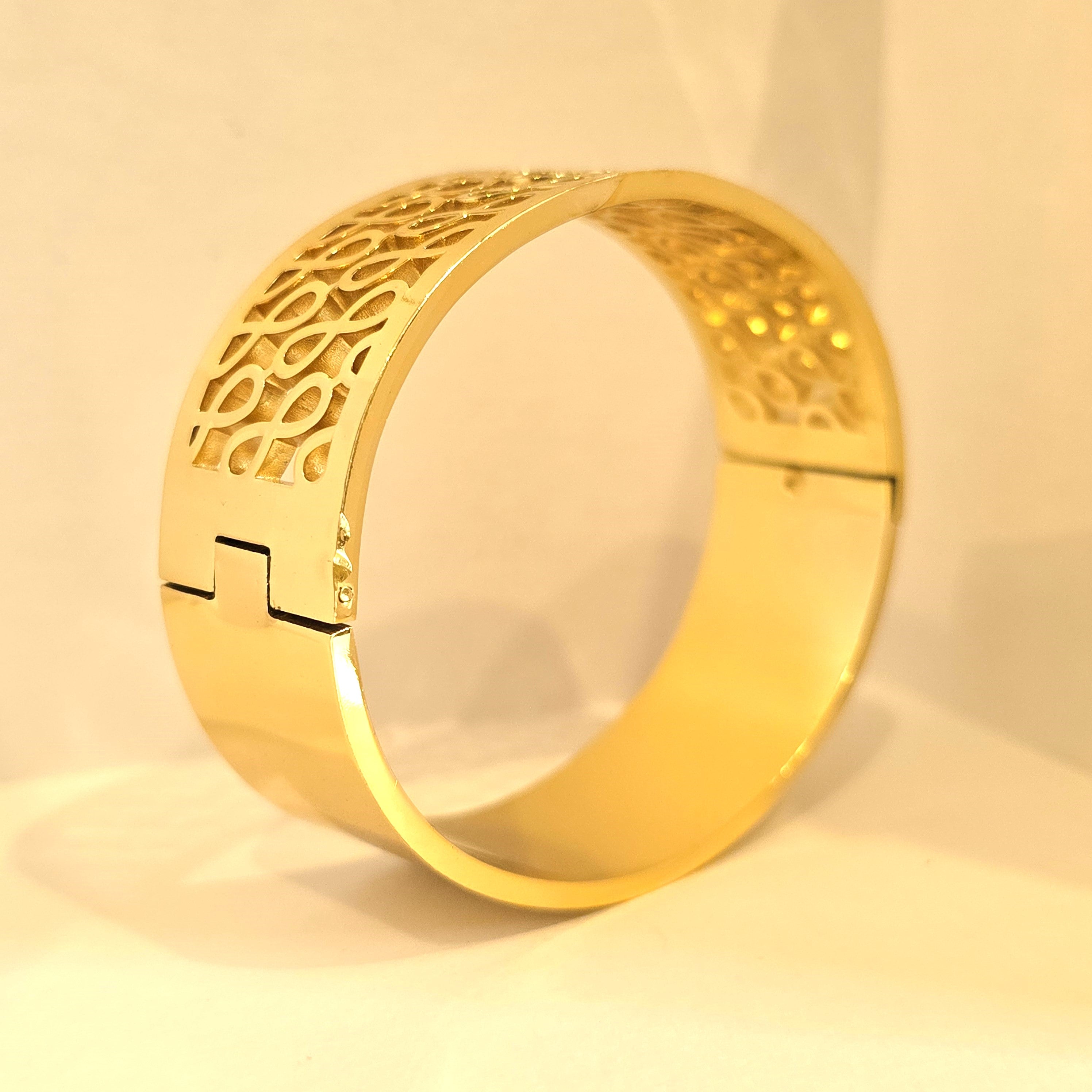 Infinity Filigree Gold Bangle ( Dubai Style)